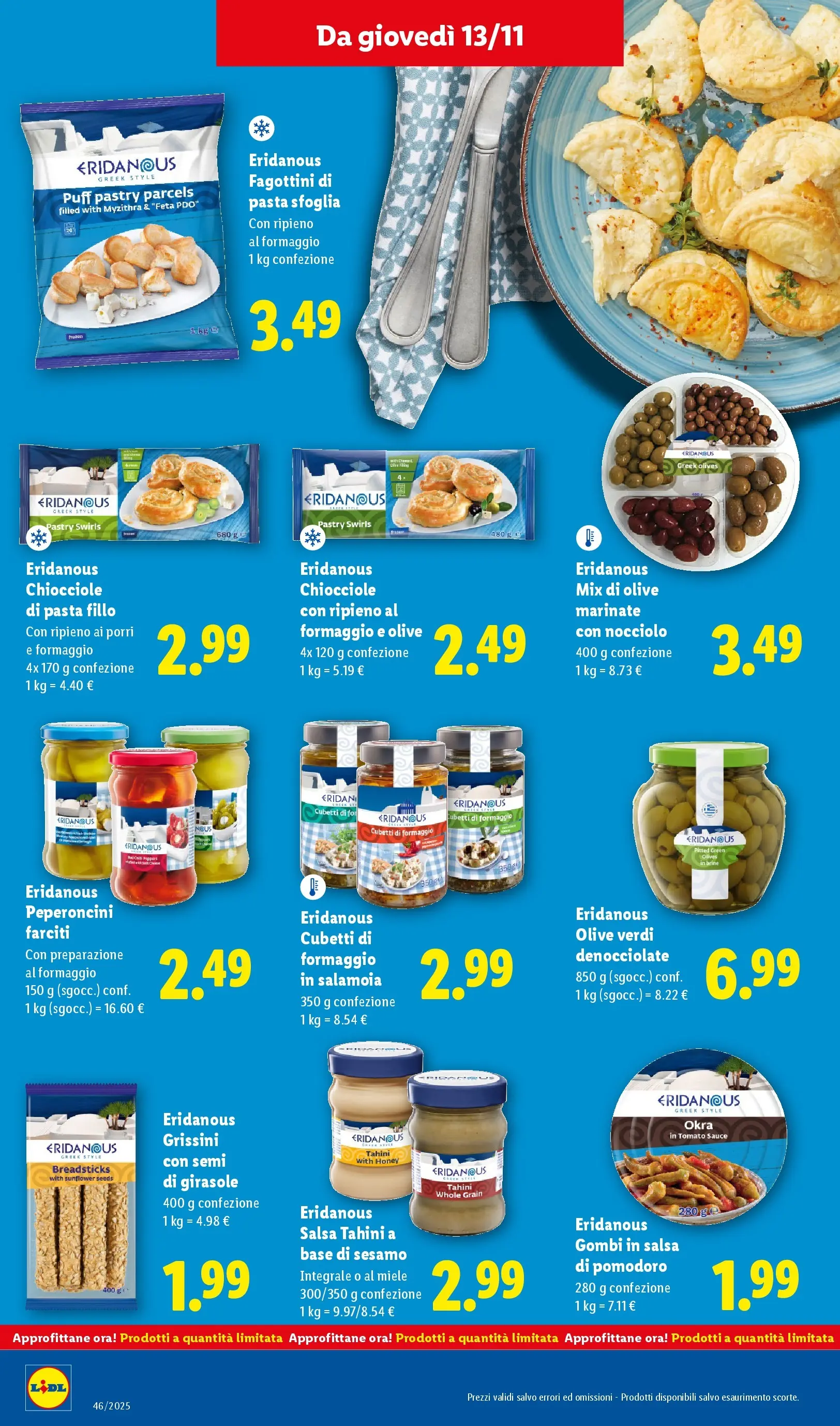 LIDL volantino della prossima settimana dal ﻿06/11/2025﻿ 📣 | Pagina: 28 | Prodotti: Pomodoro, Formaggio, Pasta, Grissini