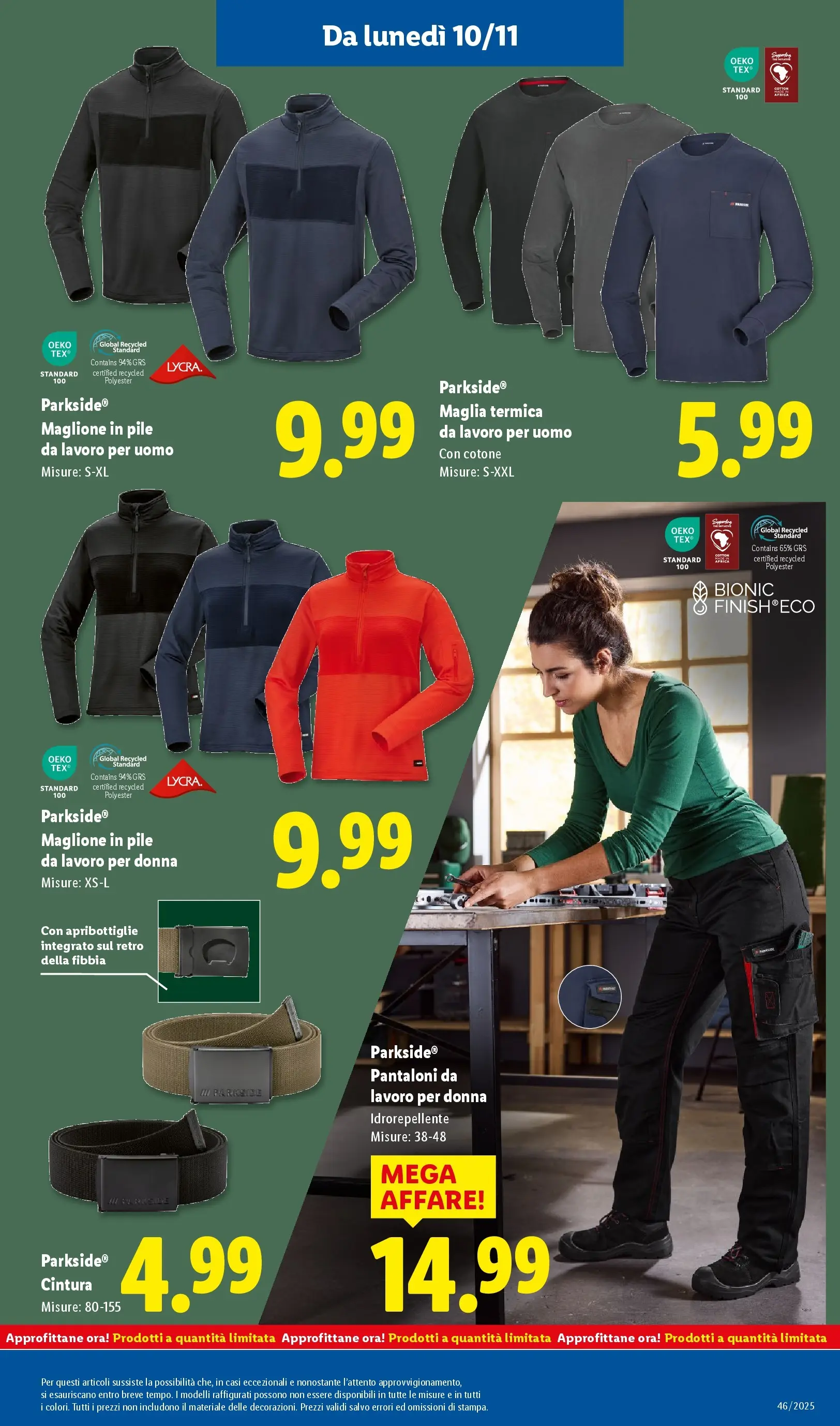 LIDL volantino della prossima settimana dal ﻿06/11/2025﻿ 📣 | Pagina: 31 | Prodotti: Pile, Pantaloni, Cintura, Maglione