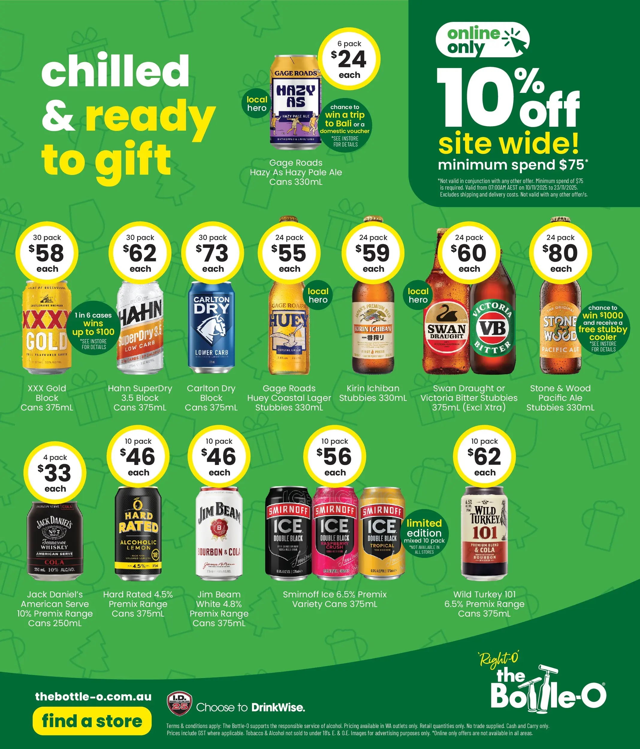 The Bottle-O - Good Value Gifts, From Good Value People. 10/11 - 09/11/2025 > weekly / monthly specials | Page: 6 | Products: Whiskey, Lemon, Turkey, Press