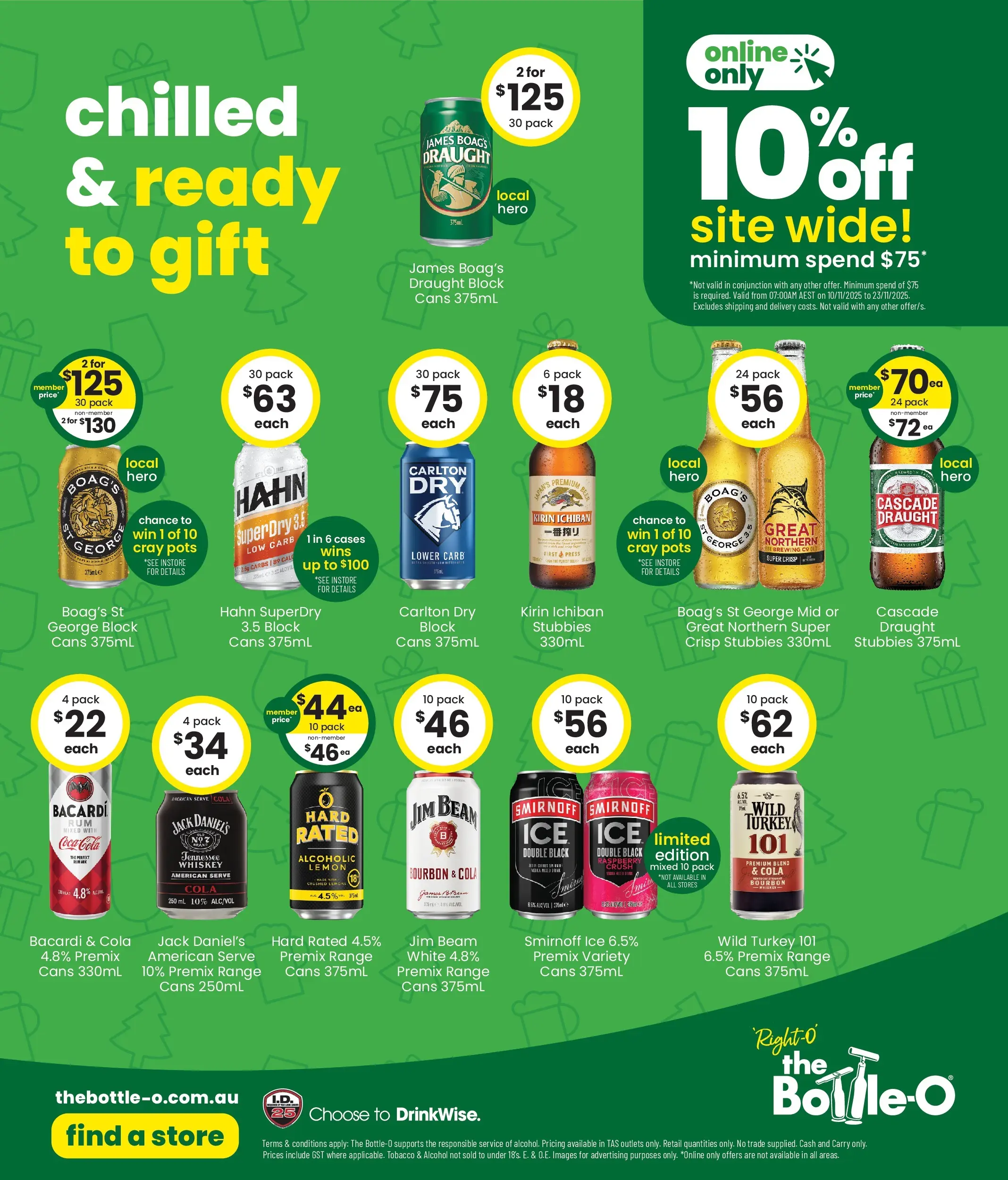 The Bottle-O - Good Value Gifts, From Good Value People. 10/11 - 09/11/2025 > weekly / monthly specials | Page: 6 | Products: Bourbon, Lemon, Turkey, Raspberry