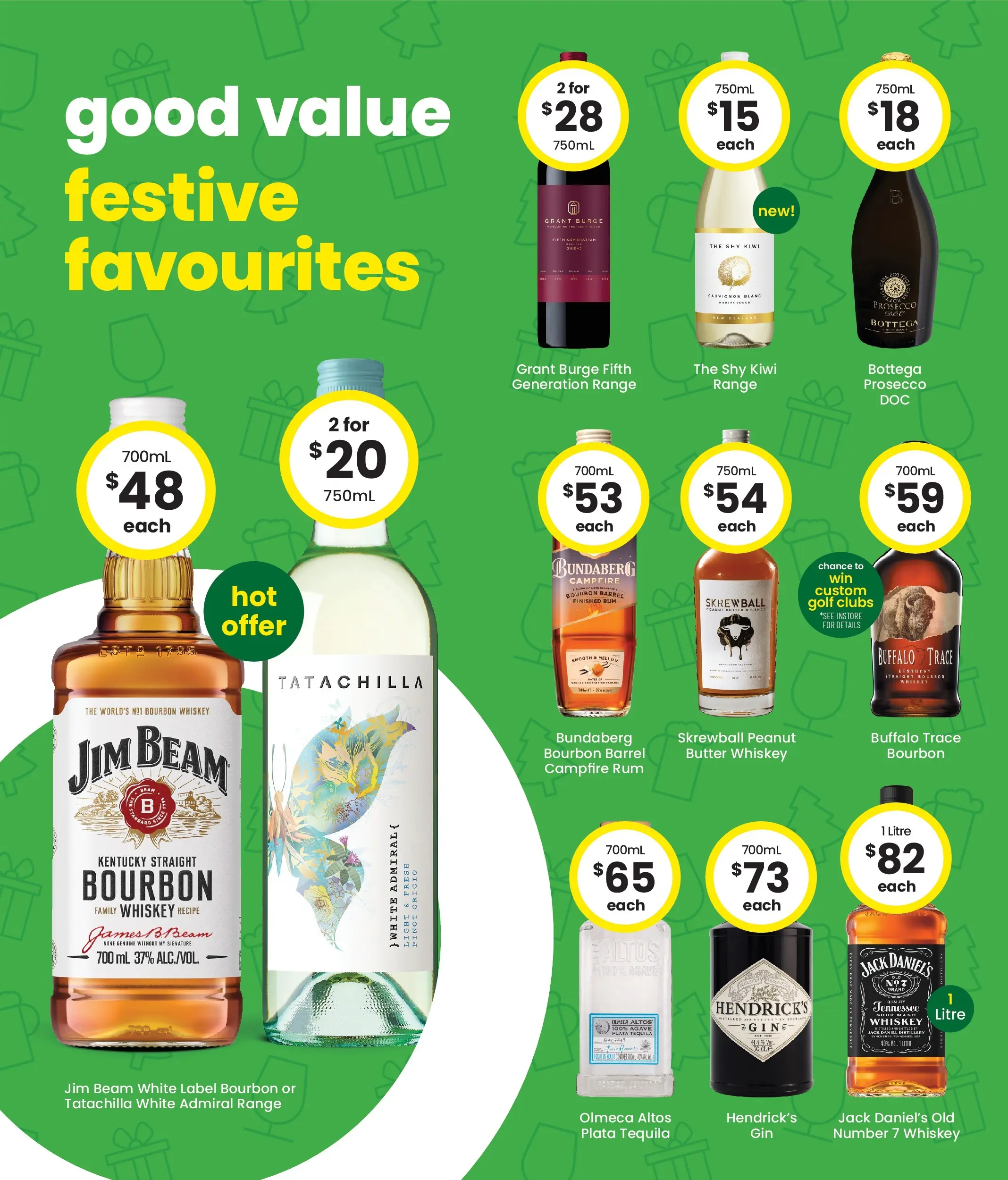 The Bottle-O Catalogue Wickham, Carrs Park, Londonderry - 10/11/2025 > weekly / monthly specials | Page: 4 | Products: Light, Butter, Bourbon, Whiskey