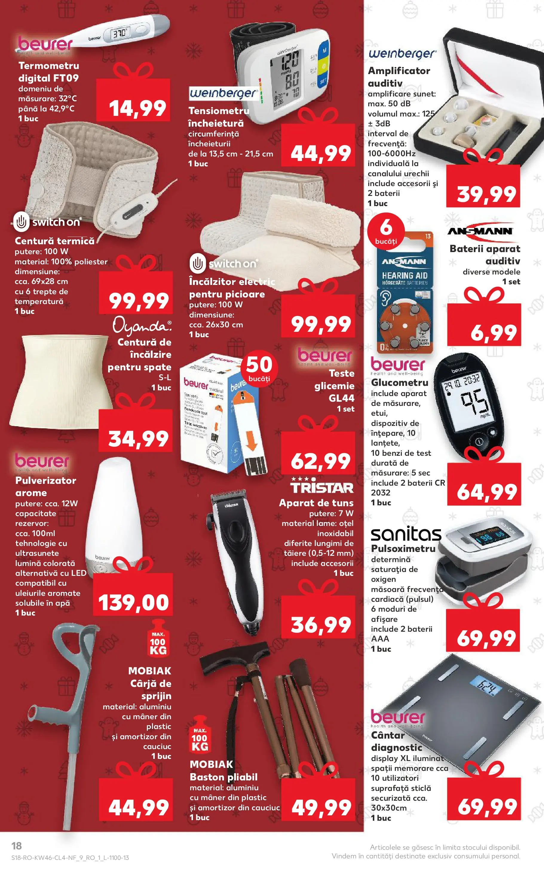 Catalog Kaufland - Bârlad 11.11.2025 - Revista si Oferta | Pagină: 18 | Produse: Tensiometru, Cântar, Mâner, Baterii