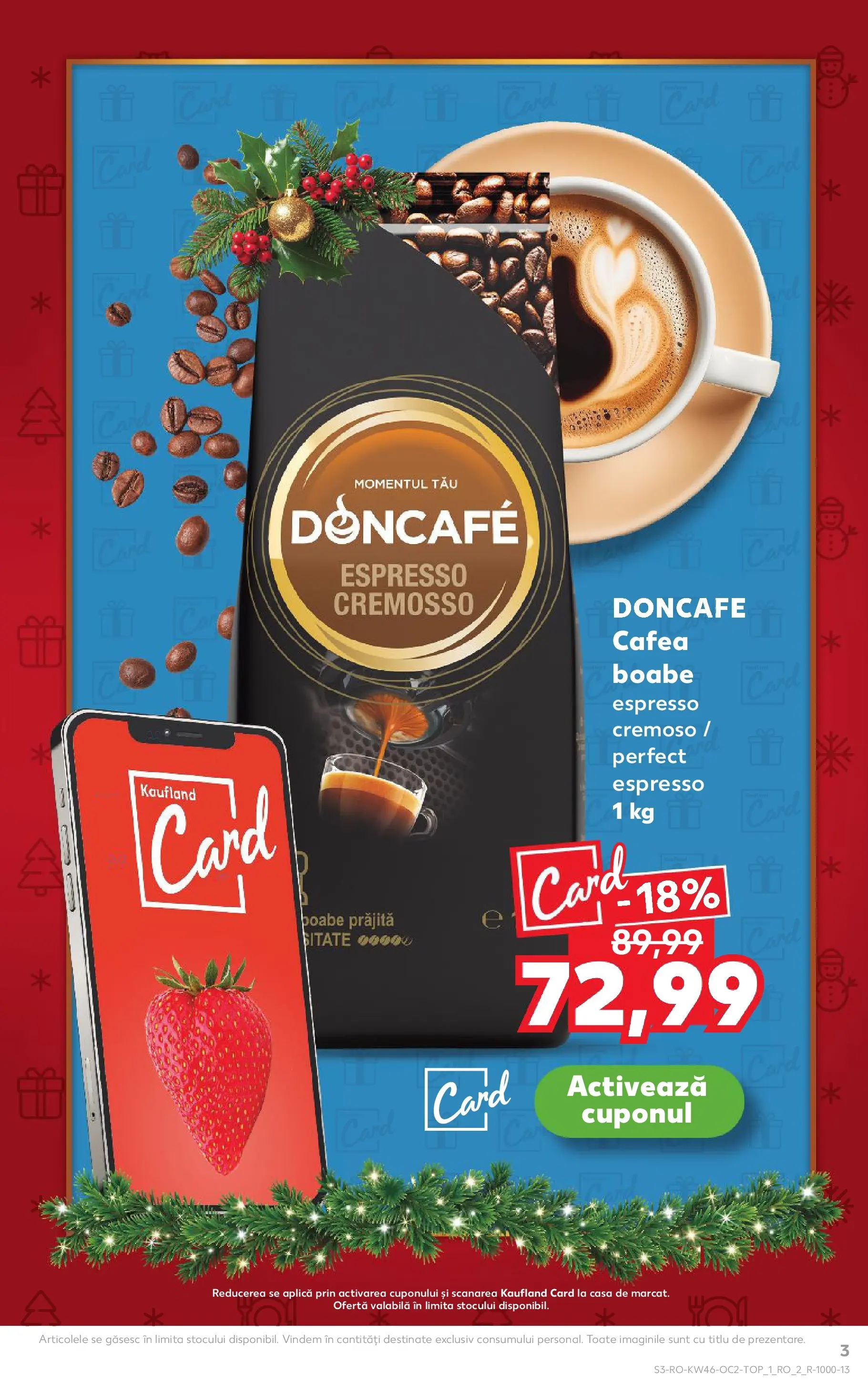 Catalog Kaufland - Domnesti 11.11.2025 - Revista si Oferta | Pagină: 3 | Produse: Cafea