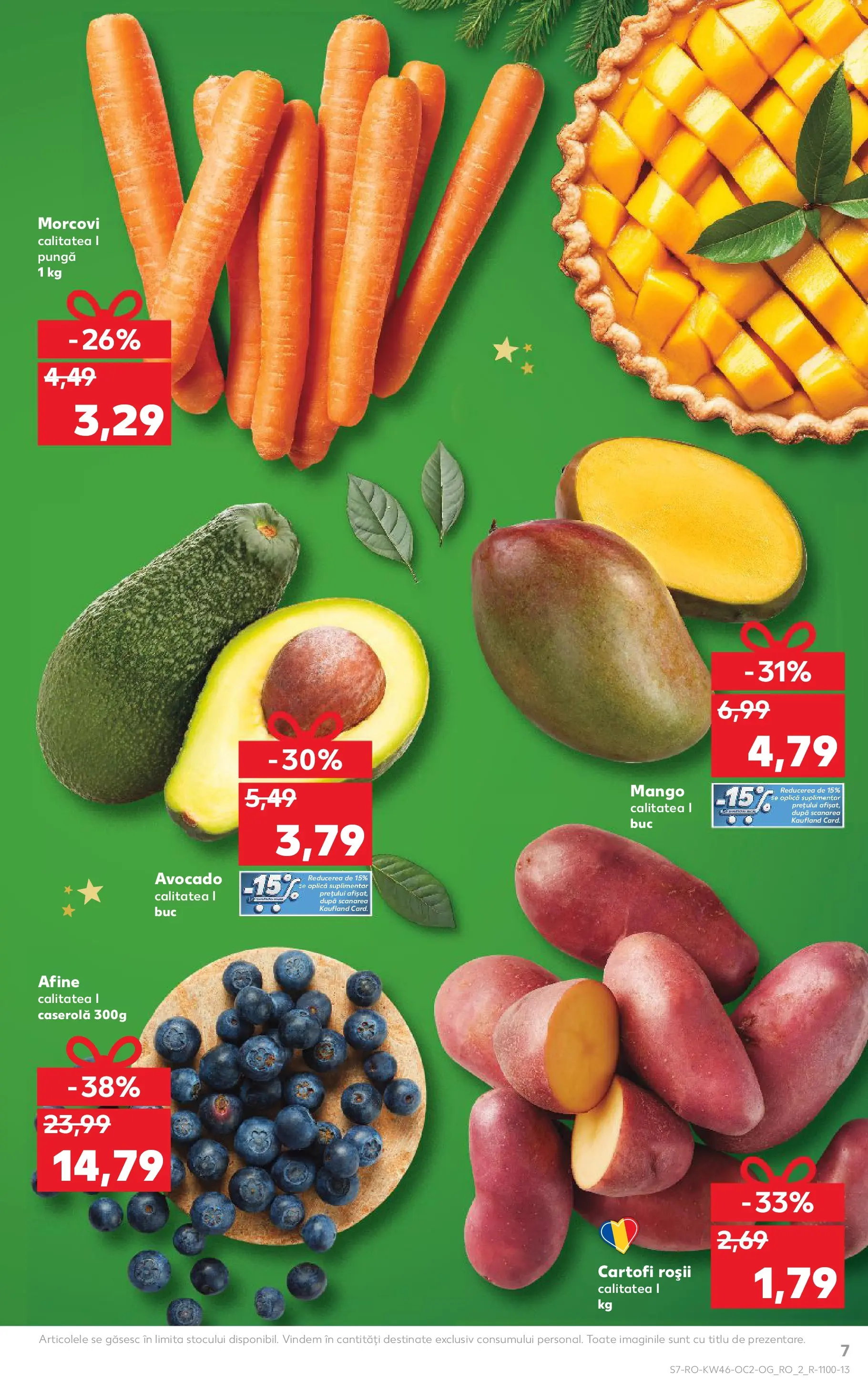Catalog Kaufland - Fălticeni 11.11.2025 - Revista si Oferta | Pagină: 7 | Produse: Afine, Pungă, Roșii, Mango