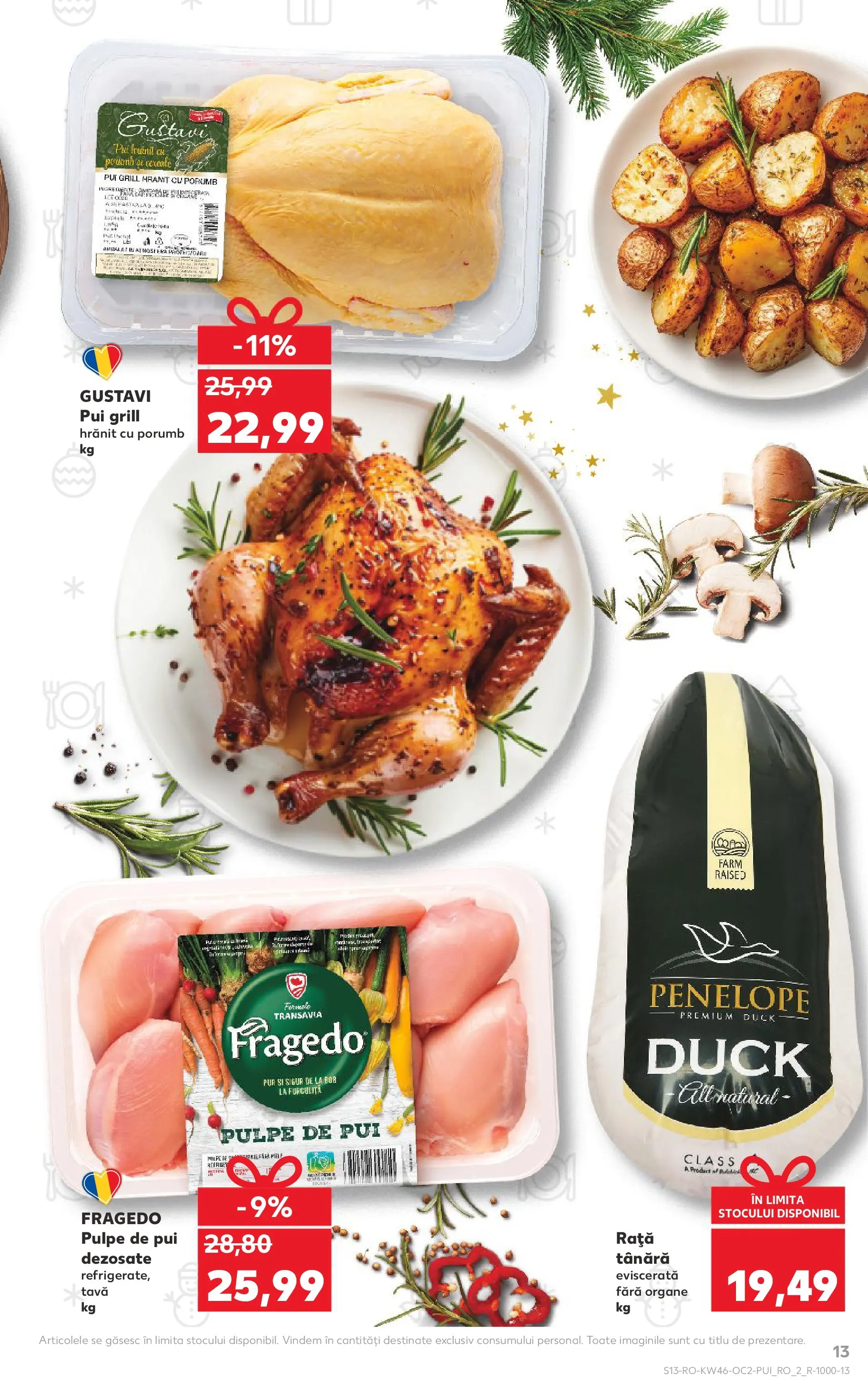 Catalog Kaufland - Domnesti 11.11.2025 - Revista si Oferta | Pagină: 13 | Produse: Grill, Hacıyatmaz Kedi Oyuncağı, Rață, Porumb