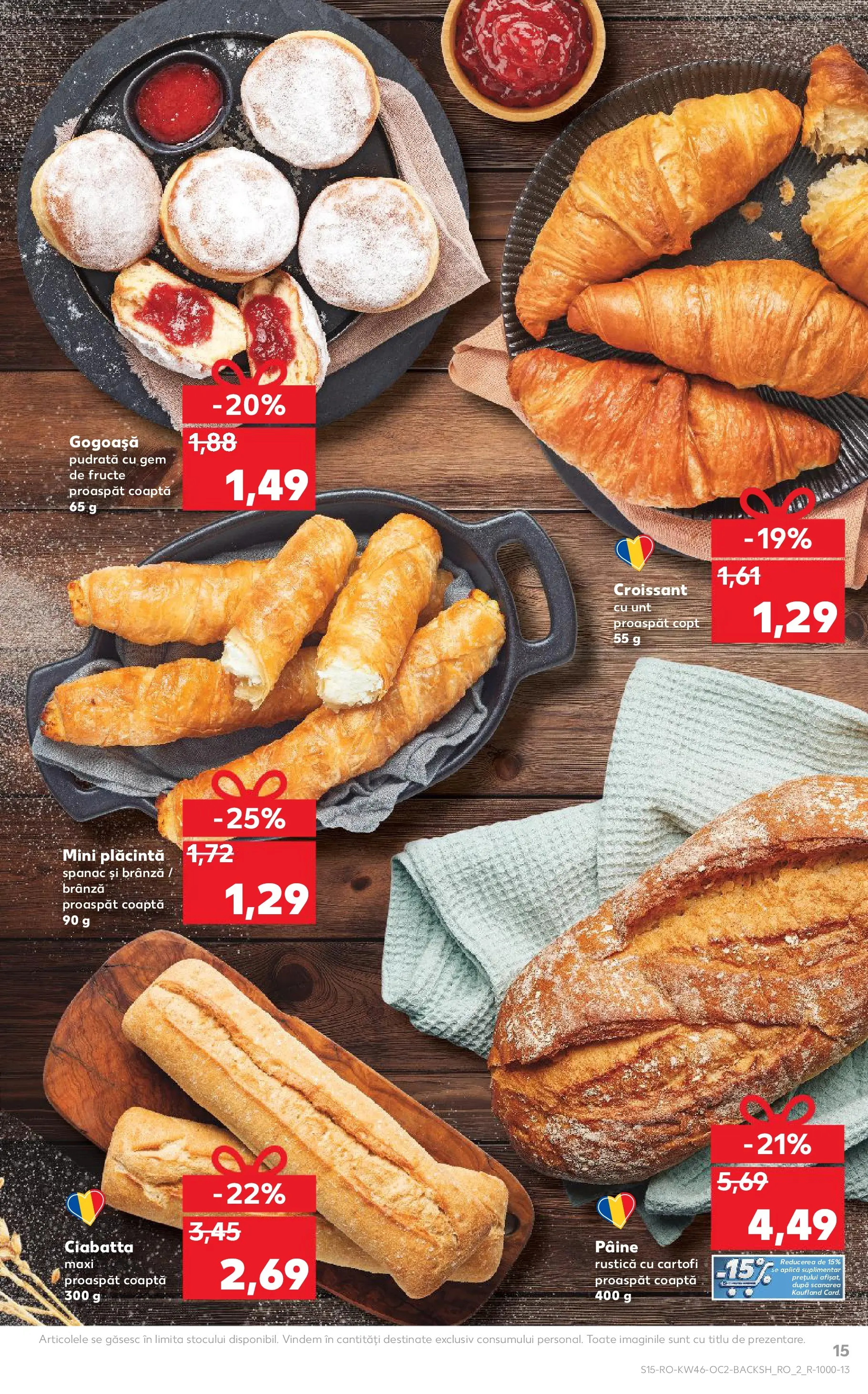 Catalog Kaufland - Domnesti 11.11.2025 - Revista si Oferta | Pagină: 15 | Produse: Divan, Plăcintă, Cartofi, Fructe