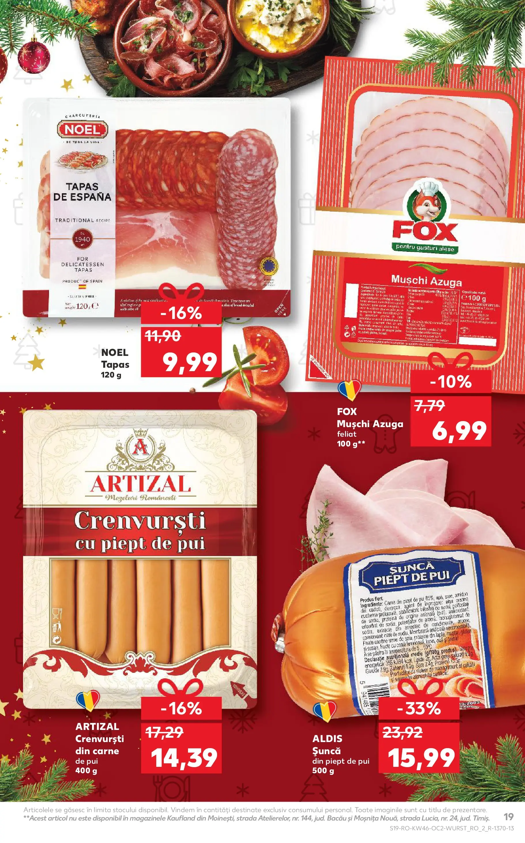 Catalog Kaufland - Comarnic 11.11.2025 - Revista si Oferta | Pagină: 19 | Produse: Hacıyatmaz Kedi Oyuncağı, Crenvurști, Șuncă, Fructe