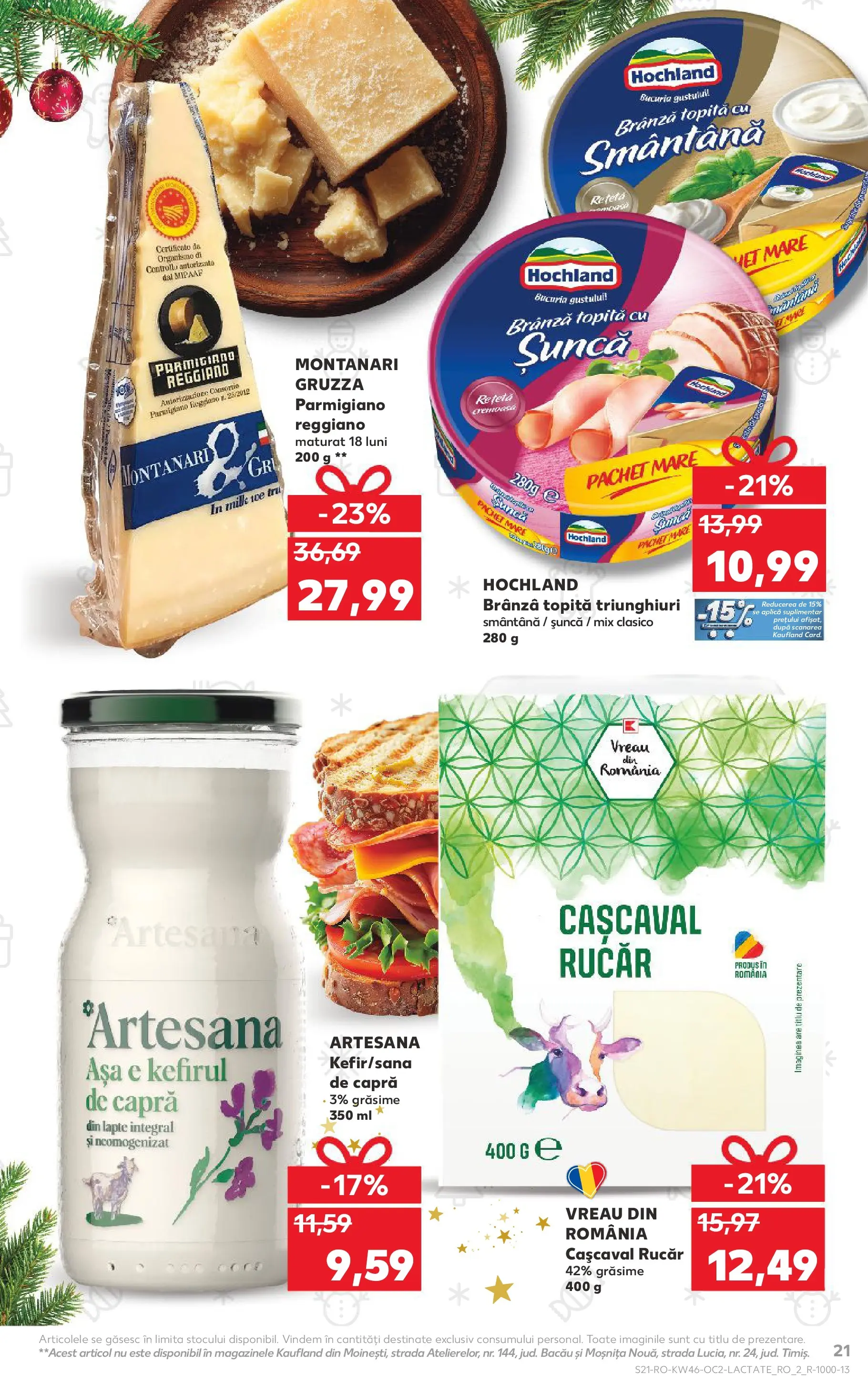 Catalog Kaufland - Domnesti 11.11.2025 - Revista si Oferta | Pagină: 21 | Produse: Lapte, Brânză, Șuncă, Kefir
