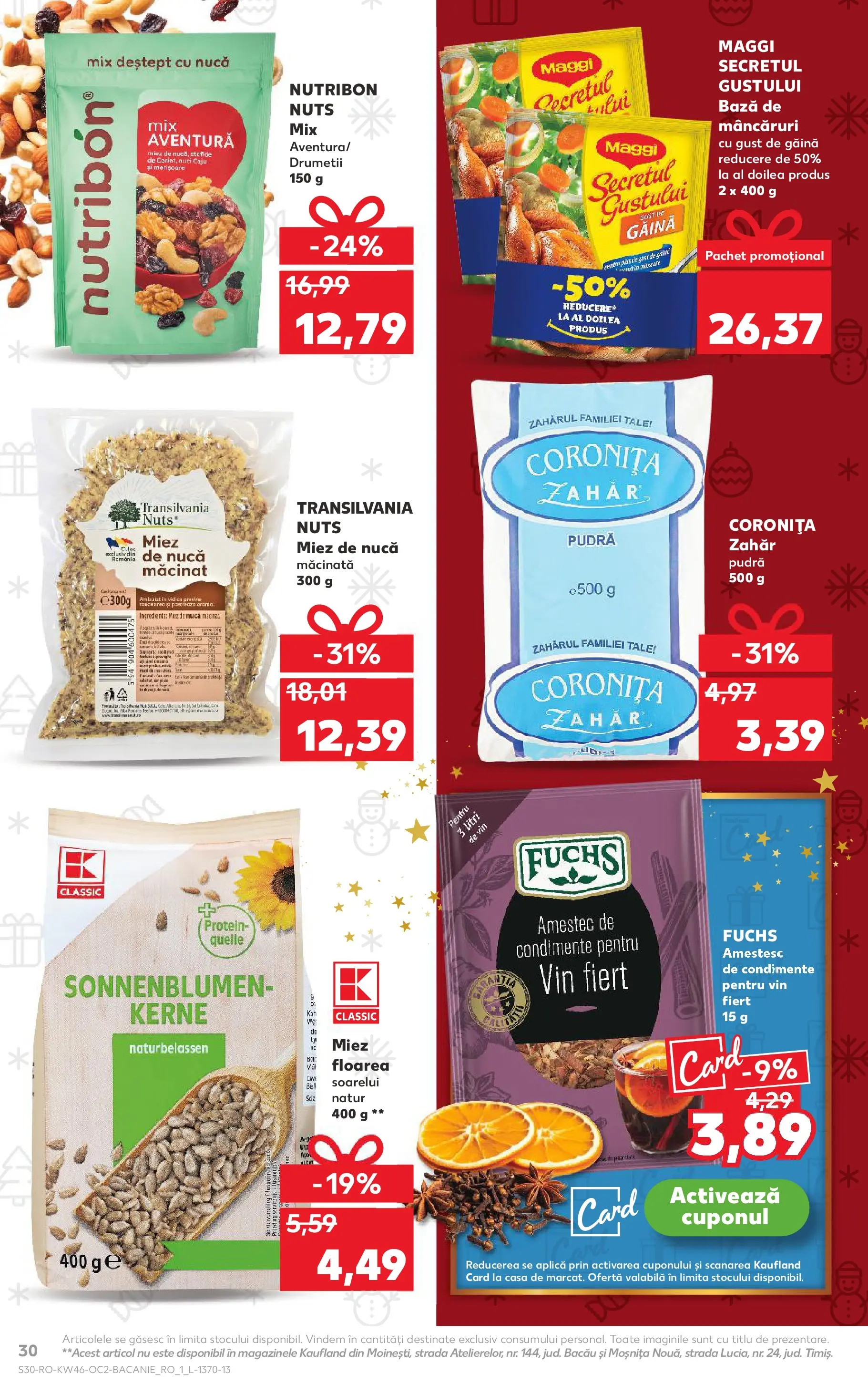 Catalog Kaufland - Comarnic 11.11.2025 - Revista si Oferta | Pagină: 30 | Produse: Pudră, Condimente, Bant, Zahăr