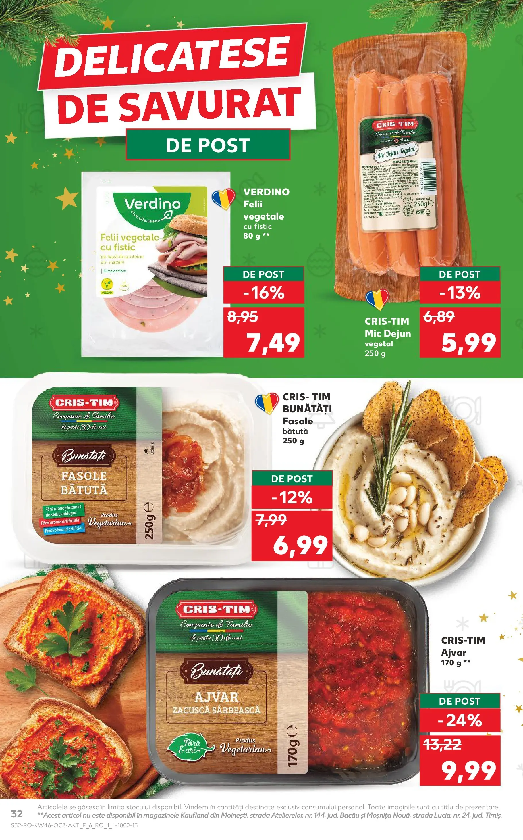 Catalog Kaufland - Domnesti 11.11.2025 - Revista si Oferta | Pagină: 32 | Produse: Masaüstü kılıfı, Pește, Paste, Zacuscă