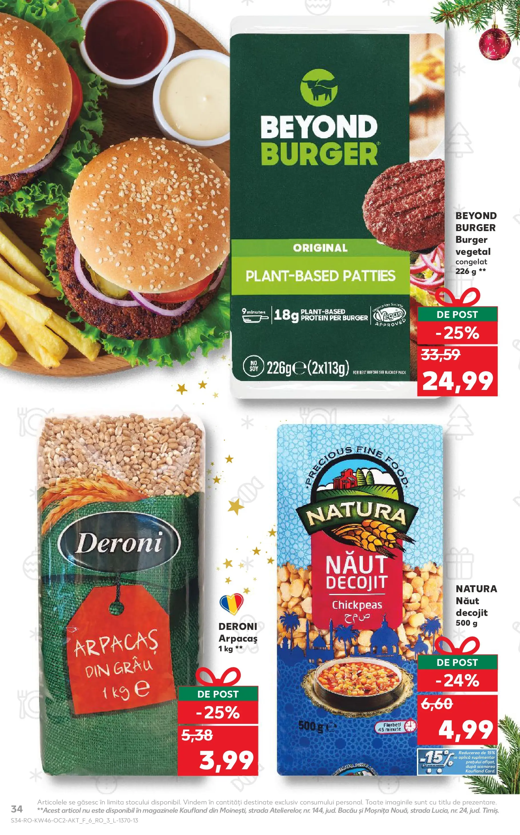 Catalog Kaufland - Comarnic 11.11.2025 - Revista si Oferta | Pagină: 34 | Produse: Burger
