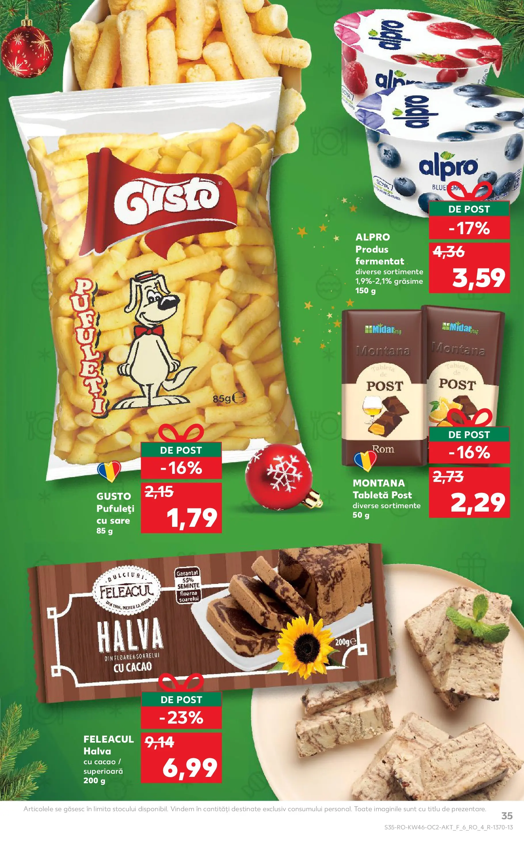 Catalog Kaufland - Comarnic 11.11.2025 - Revista si Oferta | Pagină: 35 | Produse: Tabletă, Pufuleți, Cacao, Sare
