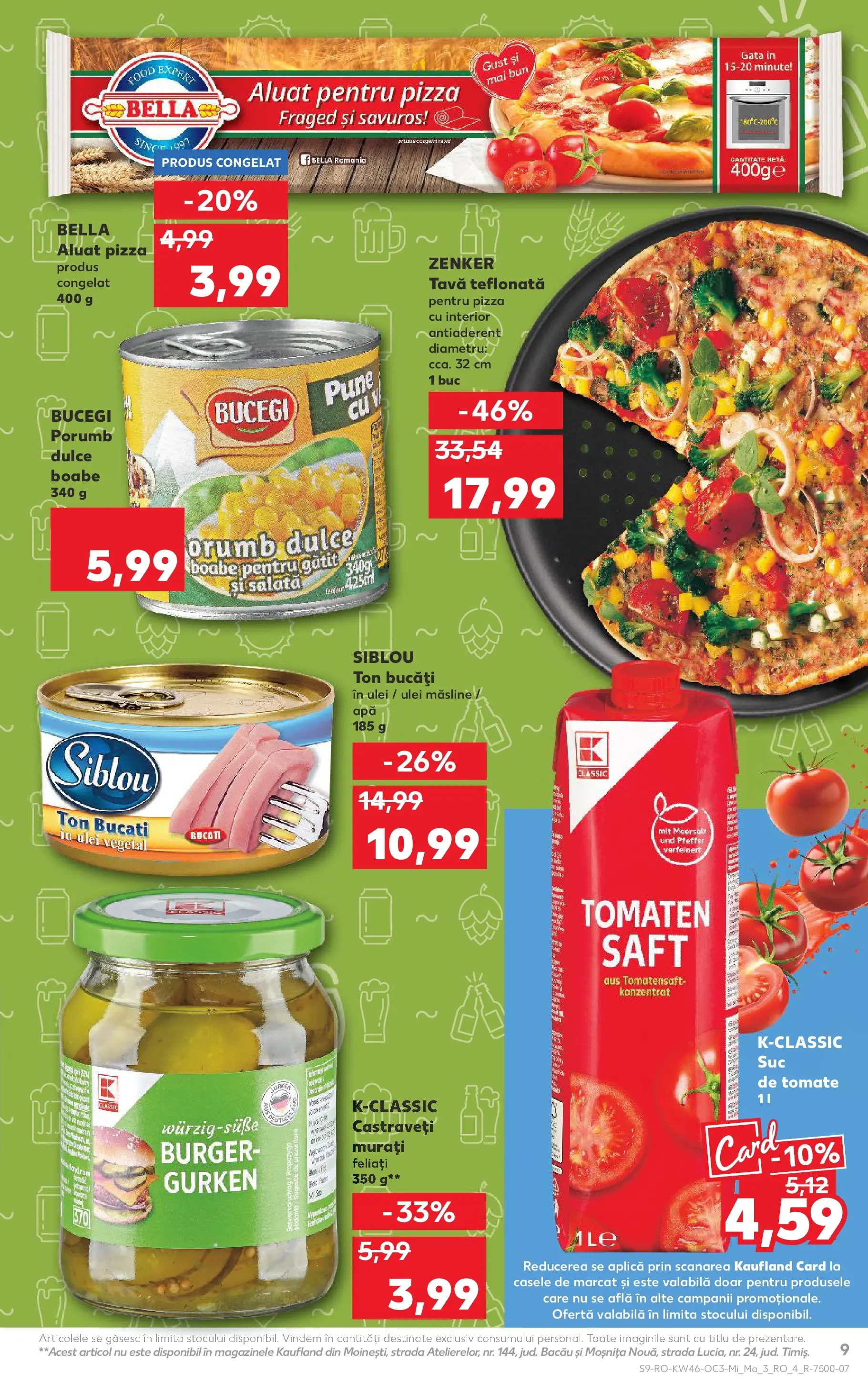 Catalog Kaufland - Viseu de Sus 12.11.2025 - Revista si Oferta | Pagină: 9 | Produse: Aluat, Ulei, Pizza, Apă