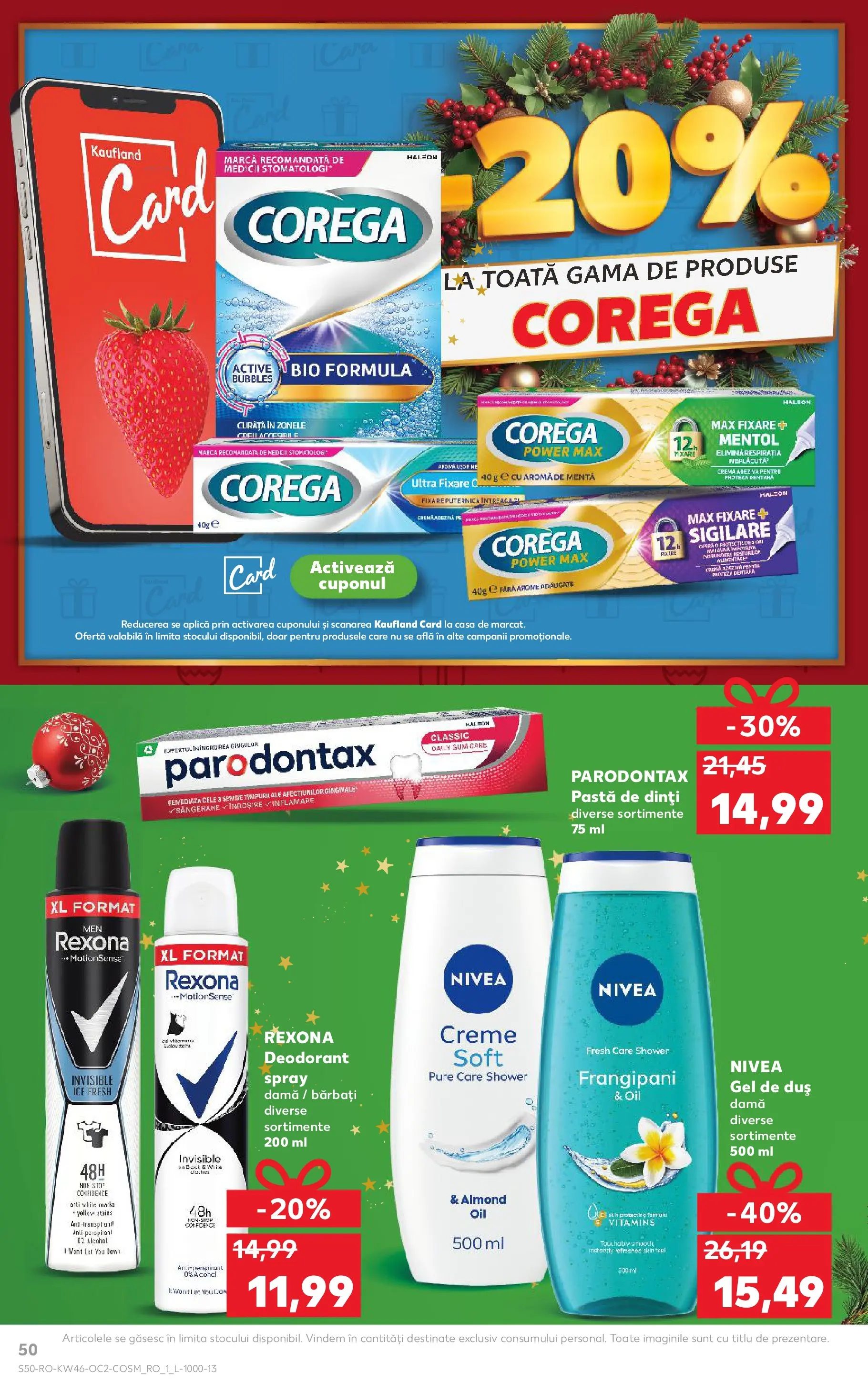 Catalog Kaufland - Domnesti 11.11.2025 - Revista si Oferta | Pagină: 50 | Produse: Şerit ödül, Duș, Cremă, Gel de duș