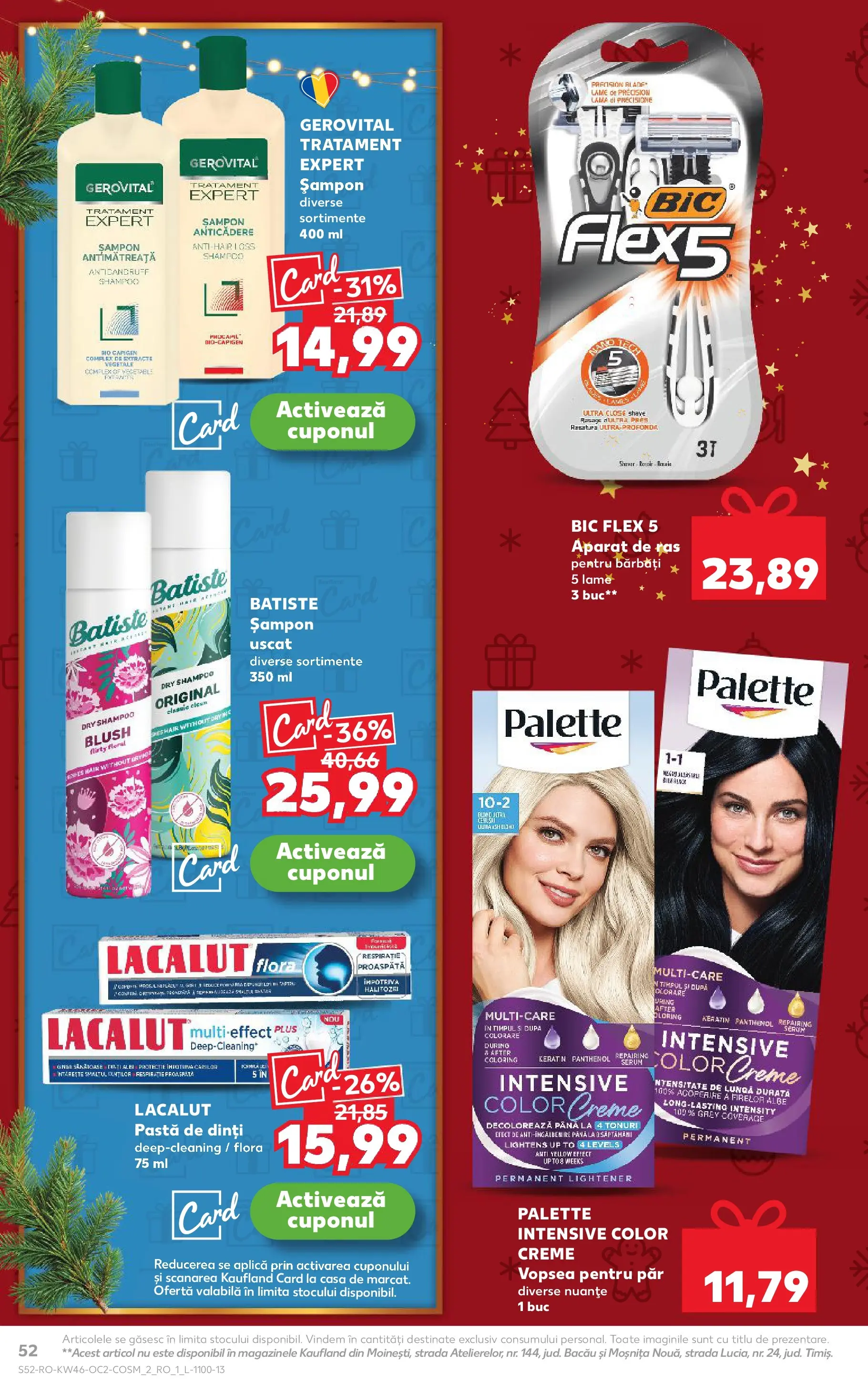 Catalog Kaufland - Ploiești 12.11.2025 - Revista si Oferta | Pagină: 52 | Produse: Serum, Șampon, Pastă de dinți, Șampon uscat