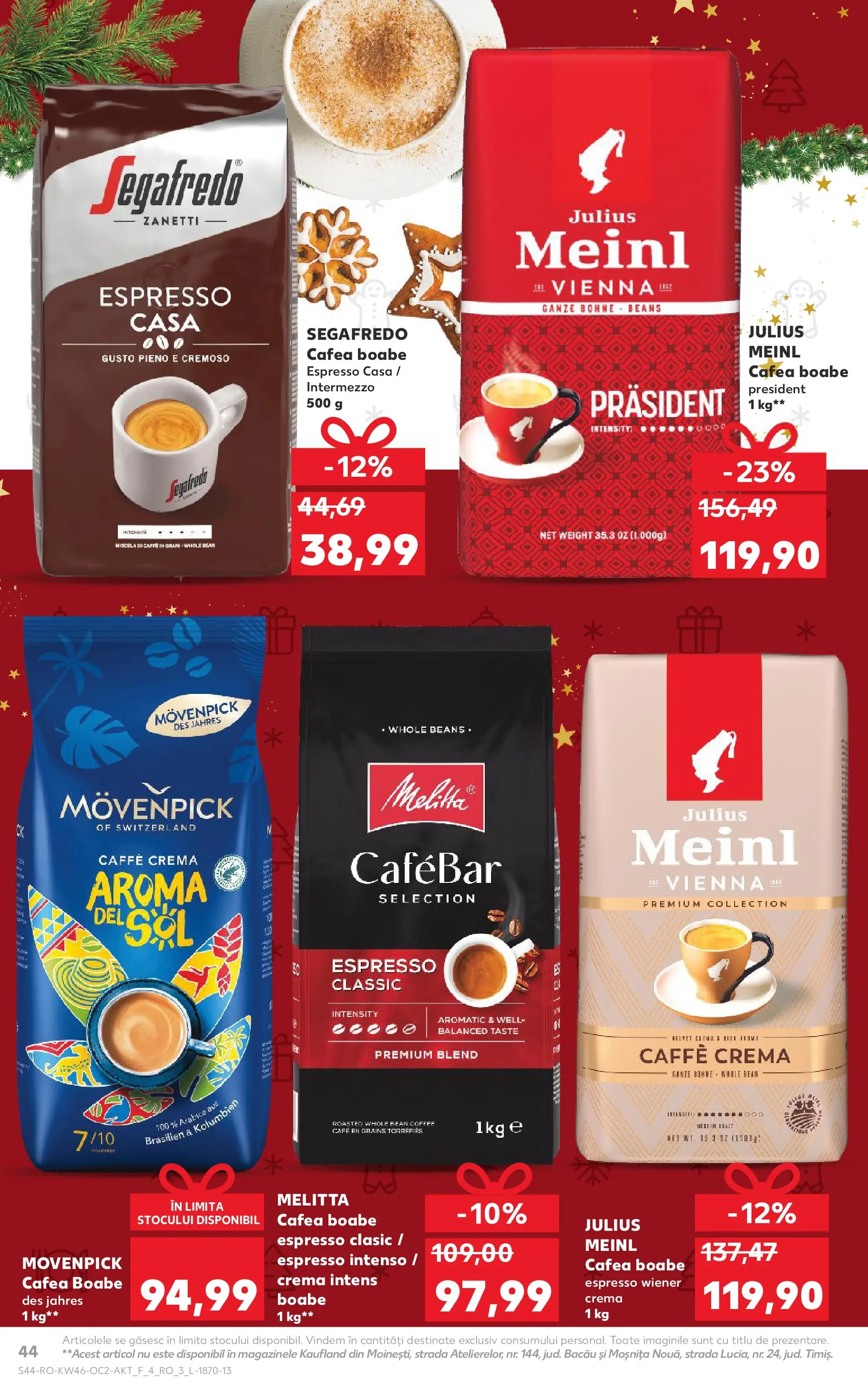 Catalog Kaufland - Comarnic 11.11.2025 - Revista si Oferta | Pagină: 44 | Produse: Cremă, Cafea