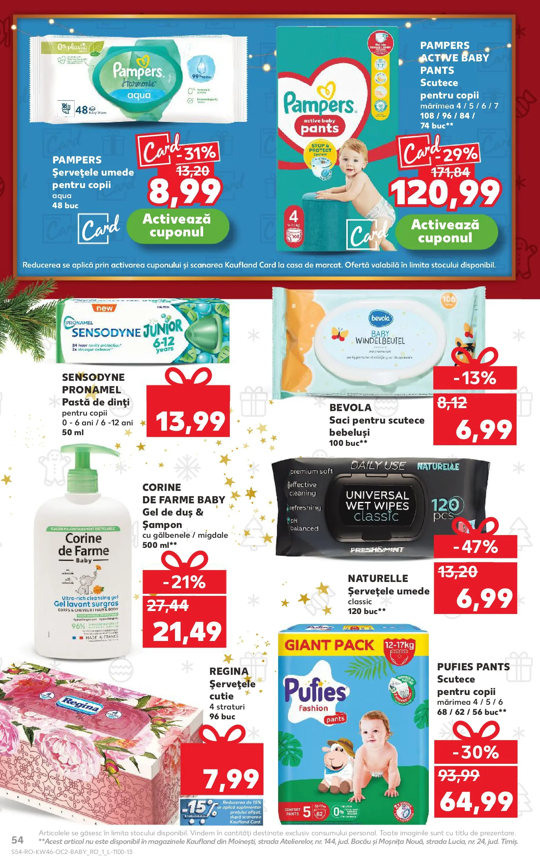 Catalog Kaufland - Ploiești 12.11.2025 - Revista si Oferta | Pagină: 54 | Produse: Duș, Gel de duș, Pastă de dinți, Scutece