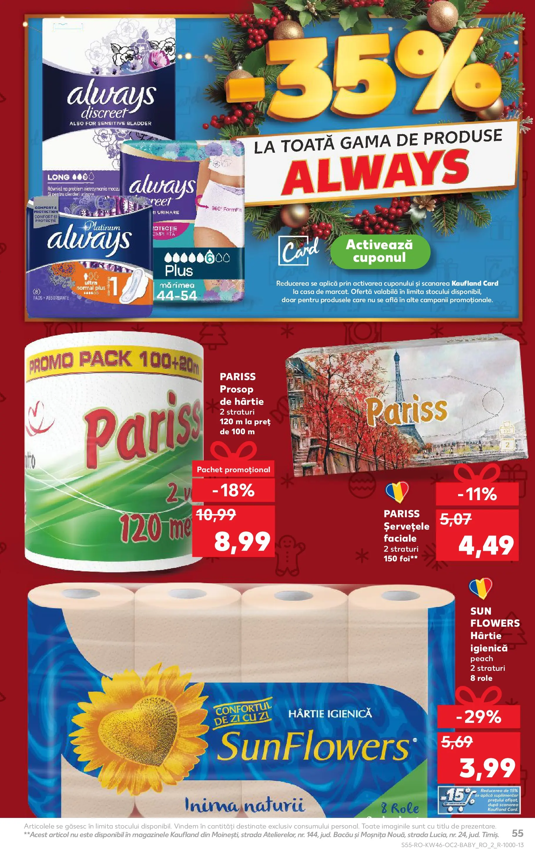 Catalog Kaufland - Domnesti 11.11.2025 - Revista si Oferta | Pagină: 55 | Produse: Role