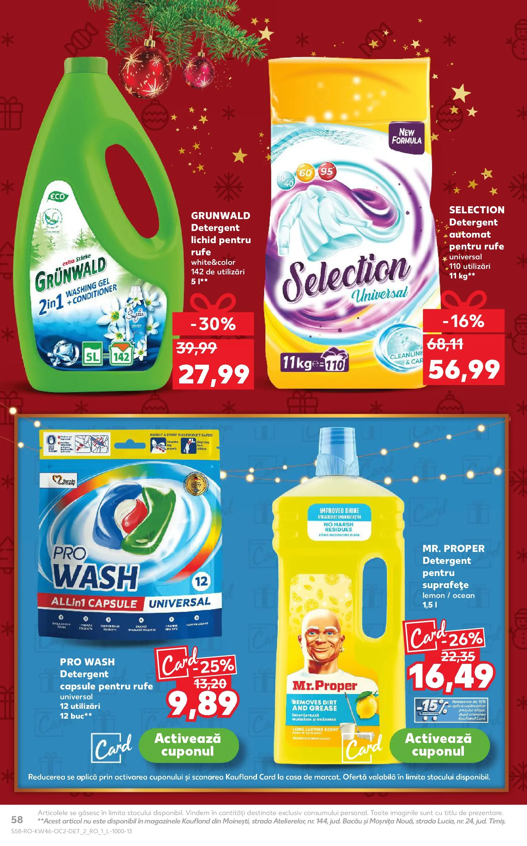 Catalog Kaufland - Domnesti 11.11.2025 - Revista si Oferta | Pagină: 58 | Produse: Kedi Ödül Oyuncakları, Detergent
