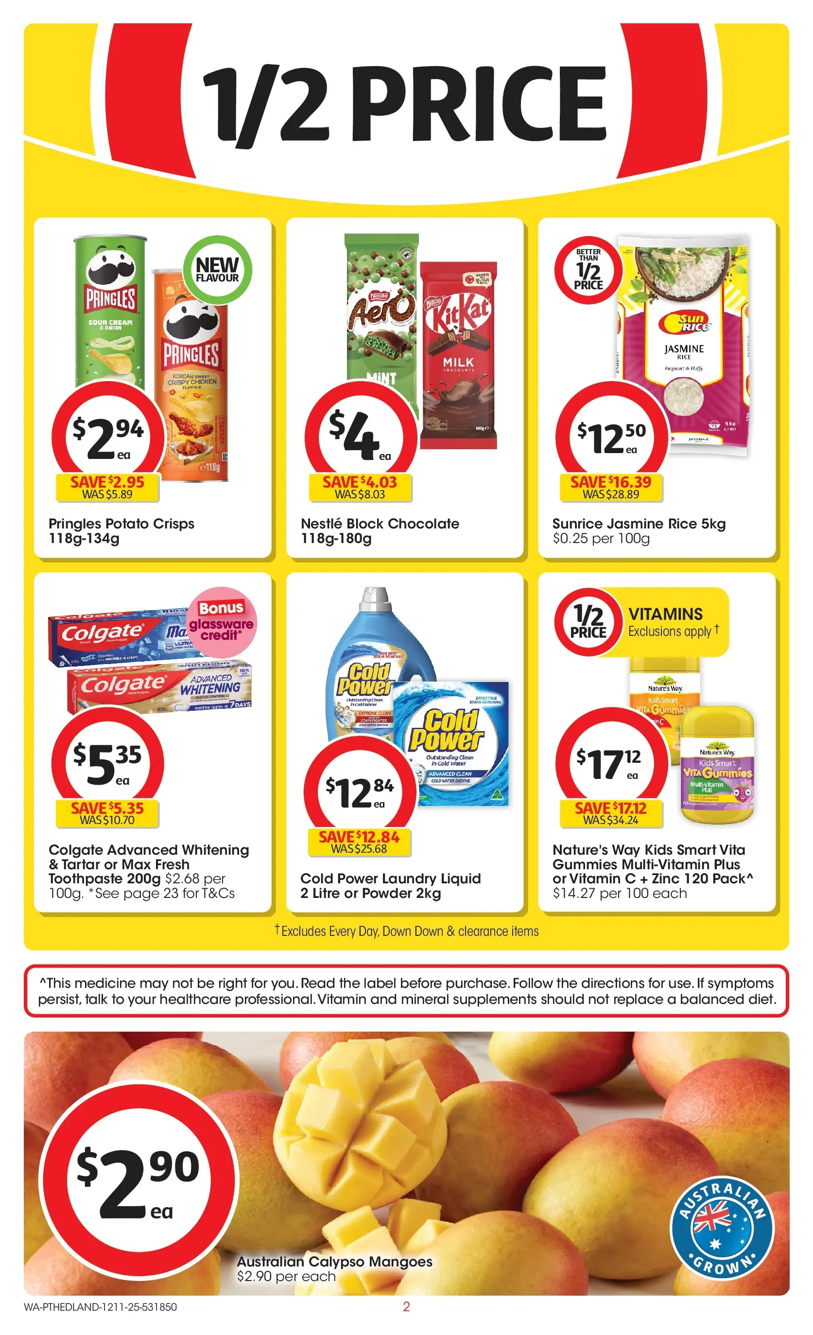 ﻿﻿Coles catalogue valid from 12/11/2025 > Online Australia | Page: 2 | Products: Powder, Chocolate, Sour cream, Toothpaste
