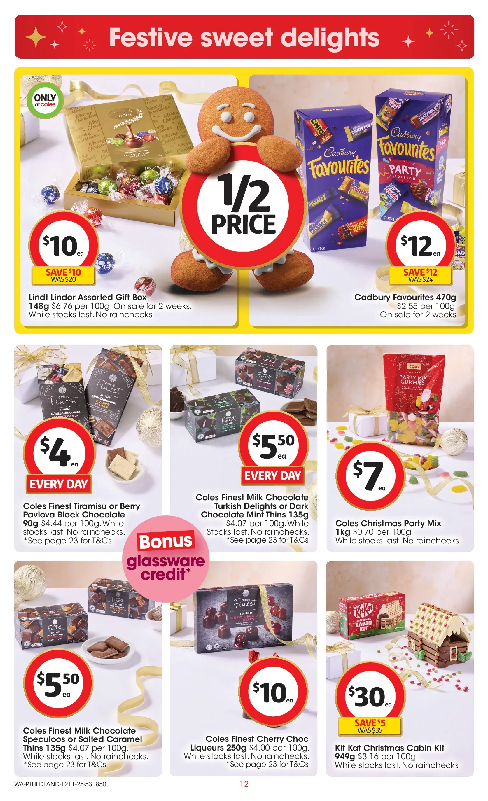 ﻿﻿Coles catalogue valid from 12/11/2025 > Online Australia | Page: 12 | Products: Box, Dairy, Glassware, Pavlova
