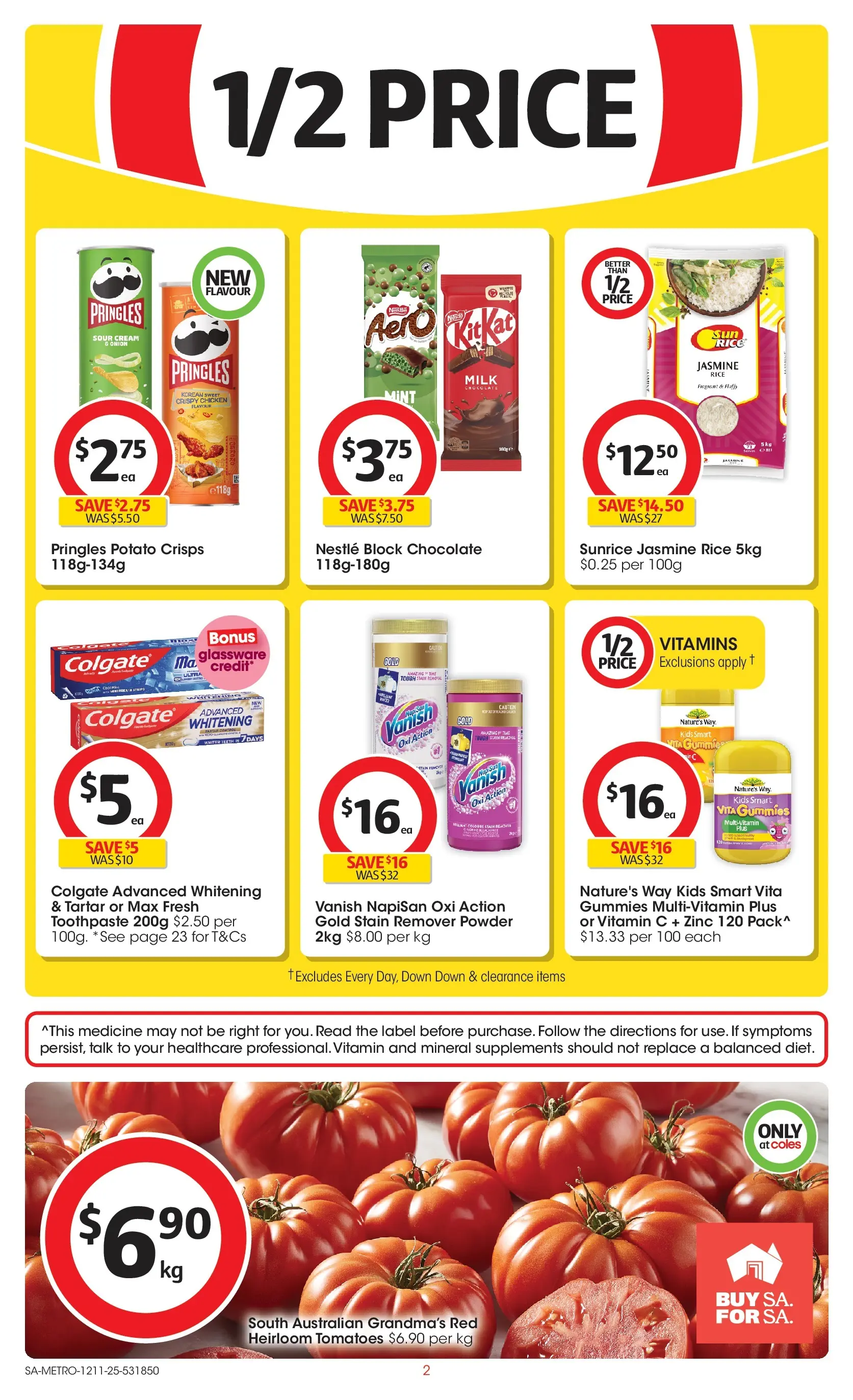﻿﻿Coles catalogue valid from 12/11/2025 > Online Australia | Page: 2 | Products: Chicken, Sour cream, Stain remover, Vitamin