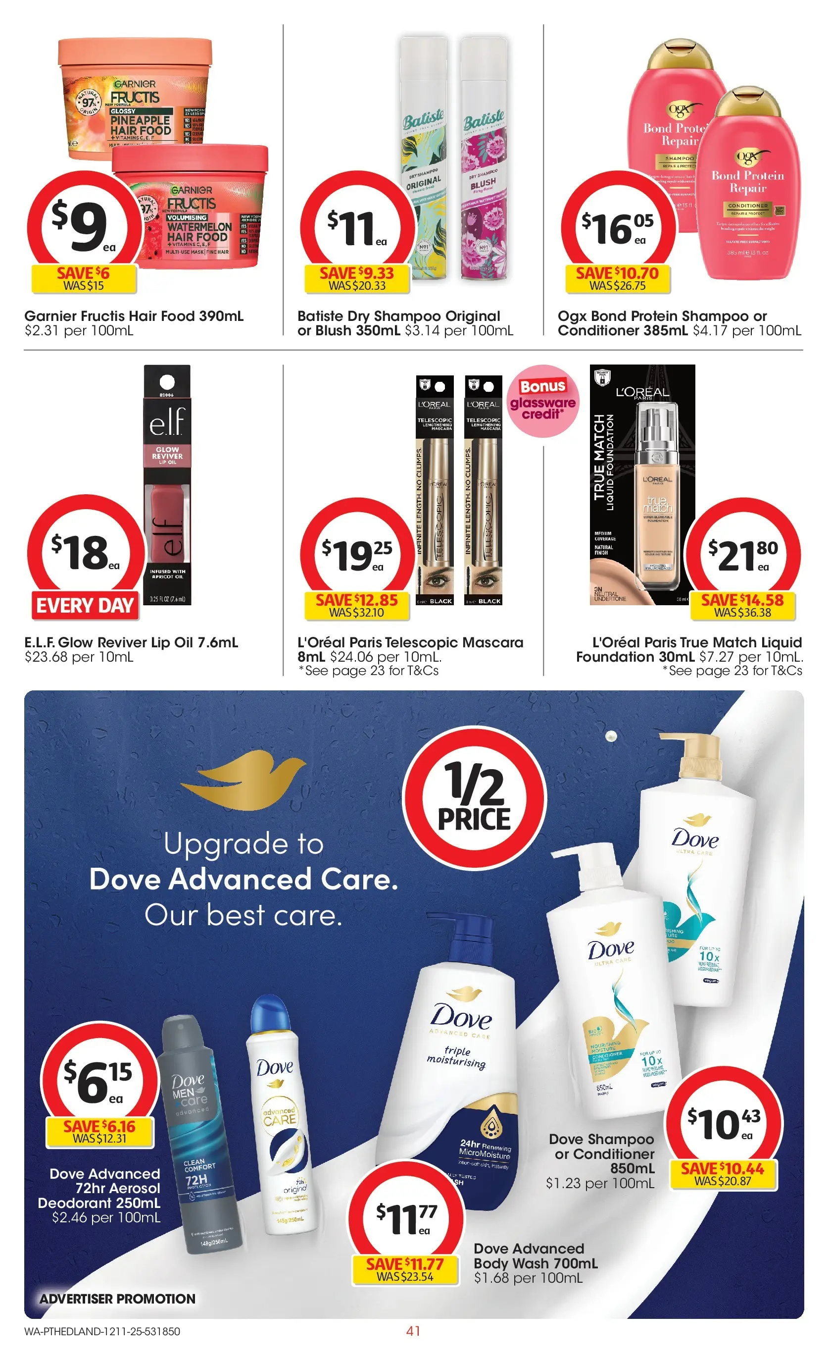 ﻿﻿Coles catalogue valid from 12/11/2025 > Online Australia | Page: 41 | Products: Blush, Shampoo, Conditioner, Mask