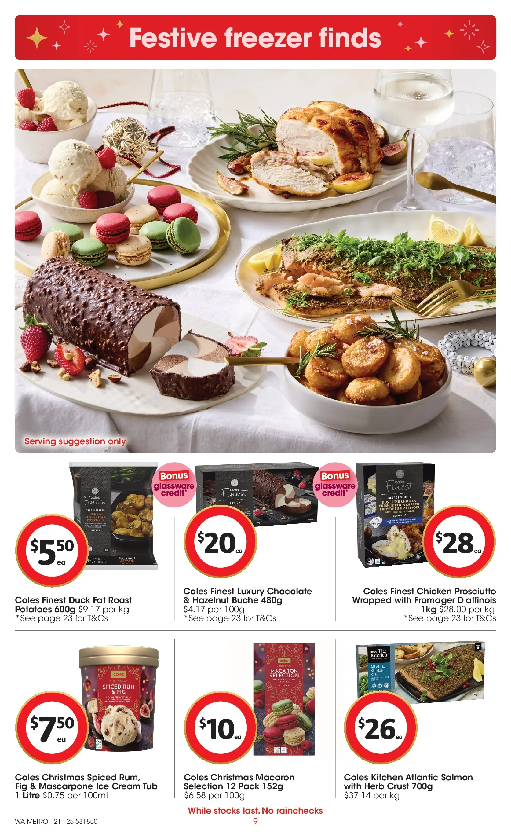 ﻿﻿Coles catalogue valid from 12/11/2025 > Online Australia | Page: 9 | Products: Cream, Ice cream, Rum, Potatoes