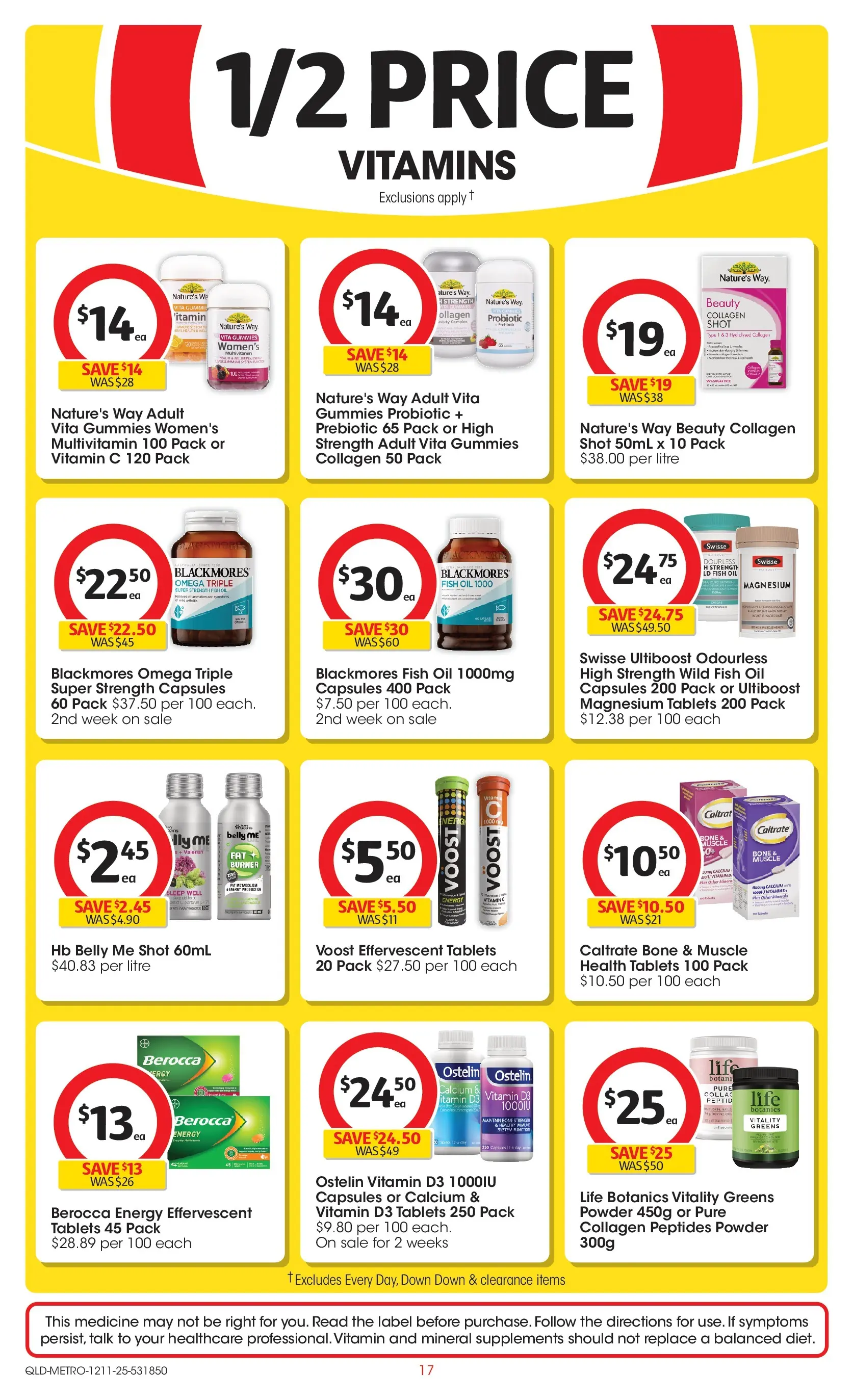﻿﻿Coles catalogue valid from 12/11/2025 > Online Australia | Page: 17 | Products: Oil, Greens, Tablets, Vitamin