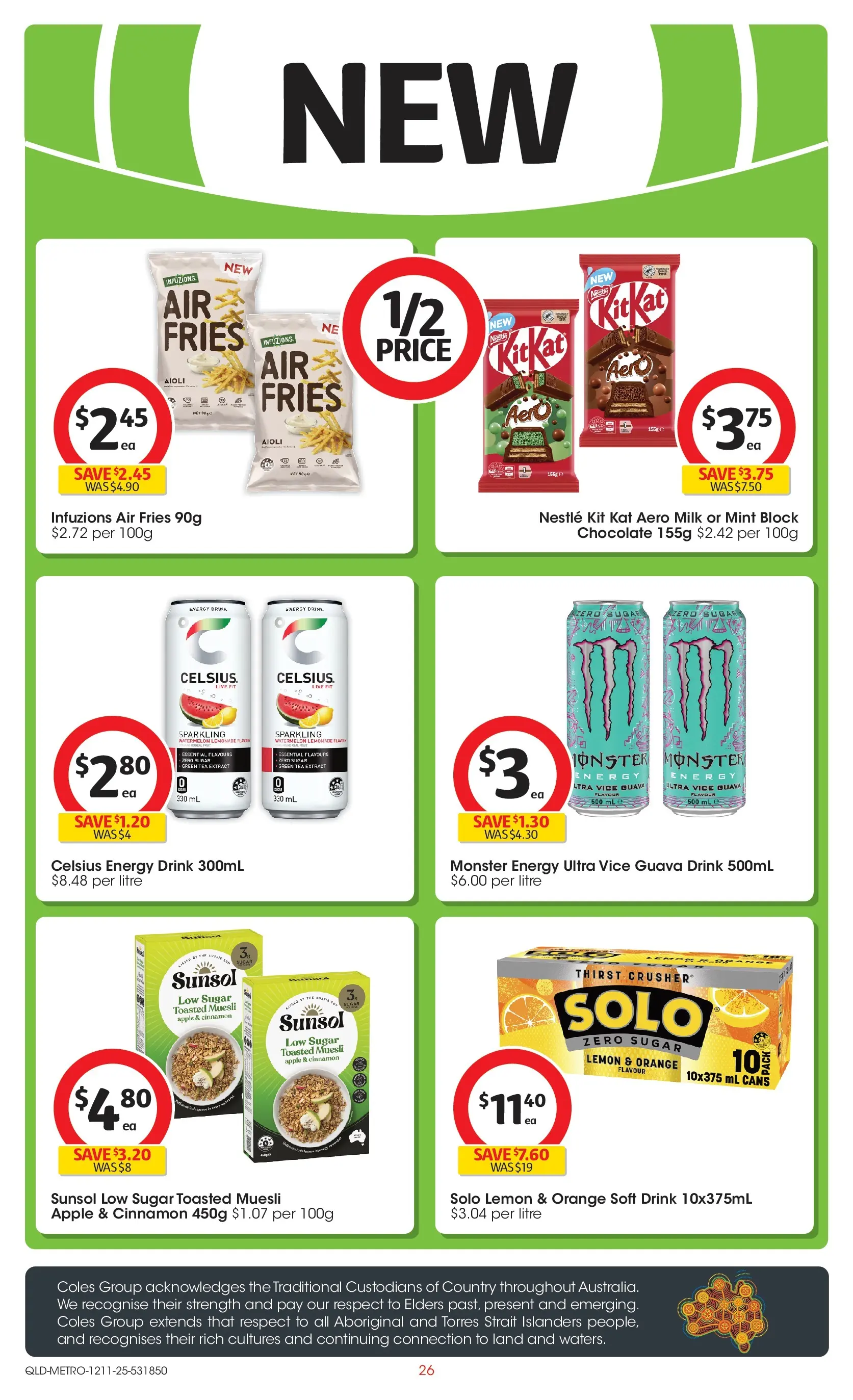 ﻿﻿Coles catalogue valid from 12/11/2025 > Online Australia | Page: 26 | Products: Milk, Chocolate, Tea, Lemon
