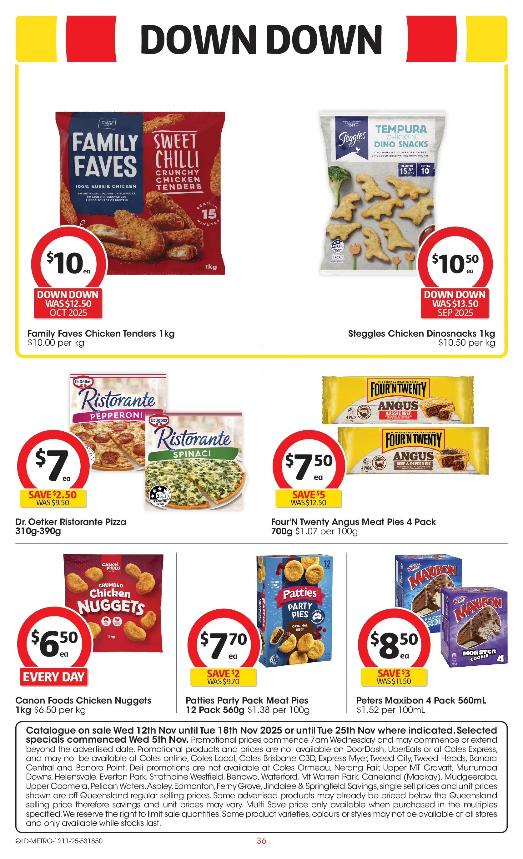 ﻿﻿Coles catalogue valid from 12/11/2025 > Online Australia | Page: 36 | Products: Pizza, Meat, Pepper, Chilli