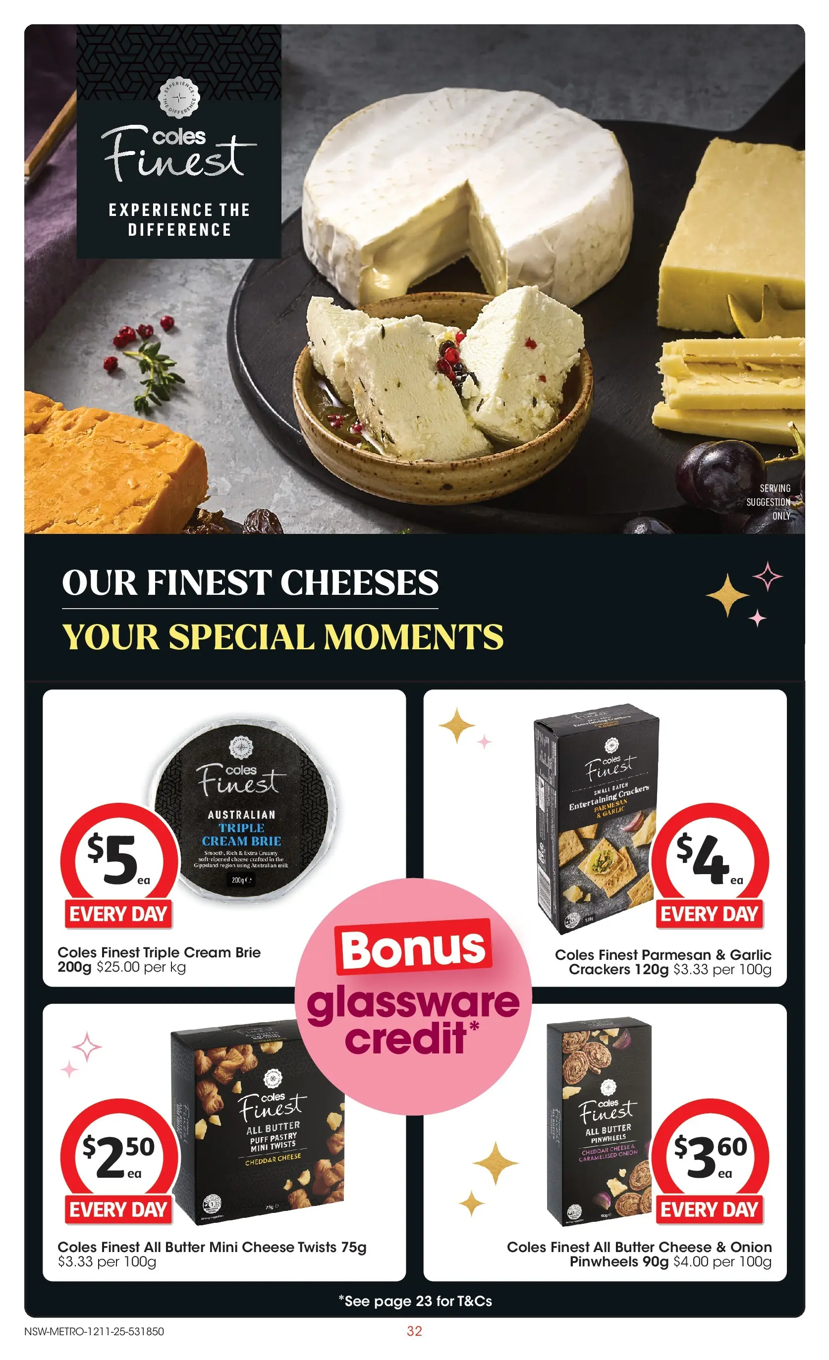 ﻿﻿Coles catalogue valid from 12/11/2025 > Online Australia | Page: 32 | Products: Milk, Butter, Cheese, Glassware