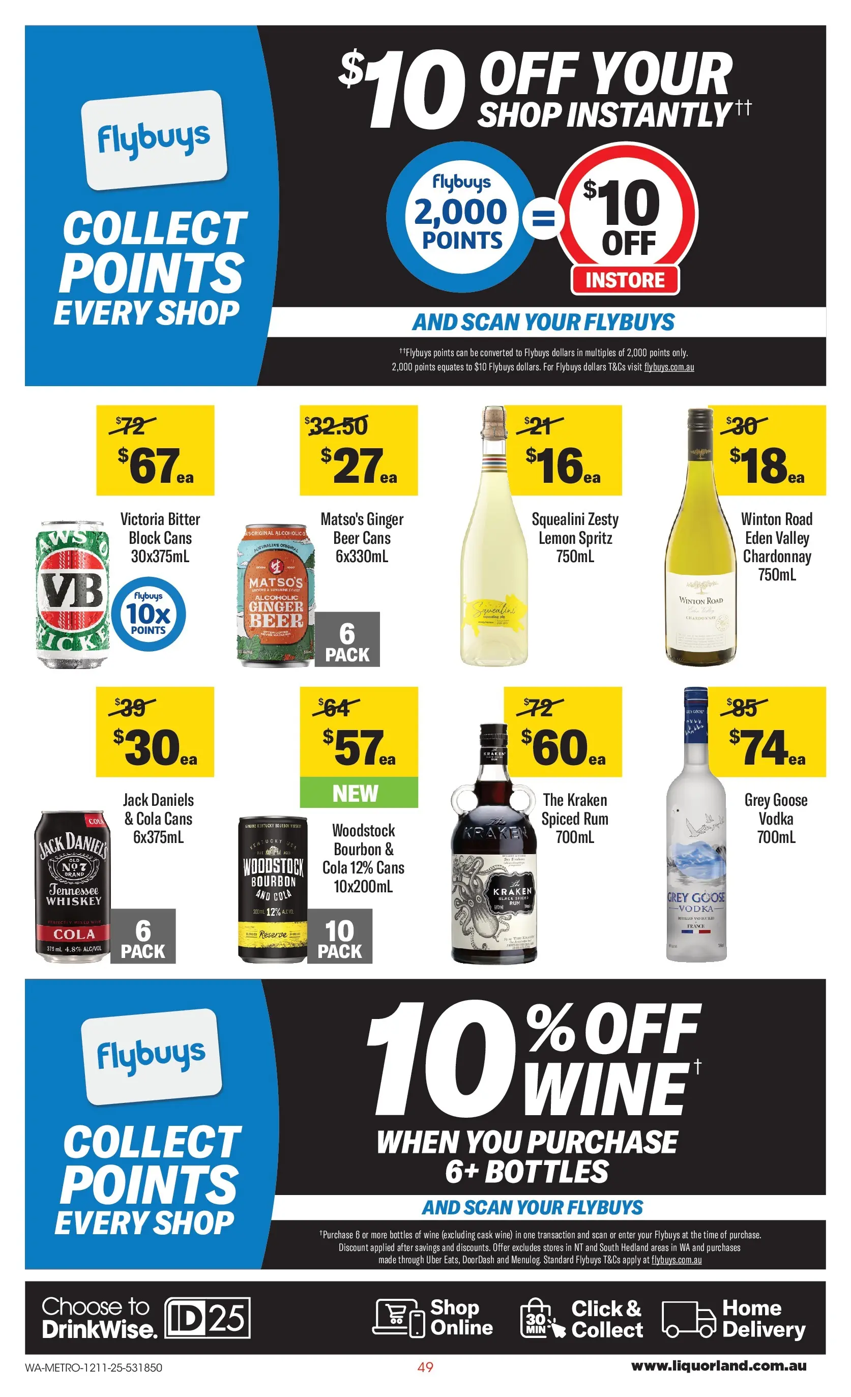 ﻿﻿Coles catalogue valid from 12/11/2025 > Online Australia | Page: 49 | Products: Ginger, Bourbon, Vodka, Rum