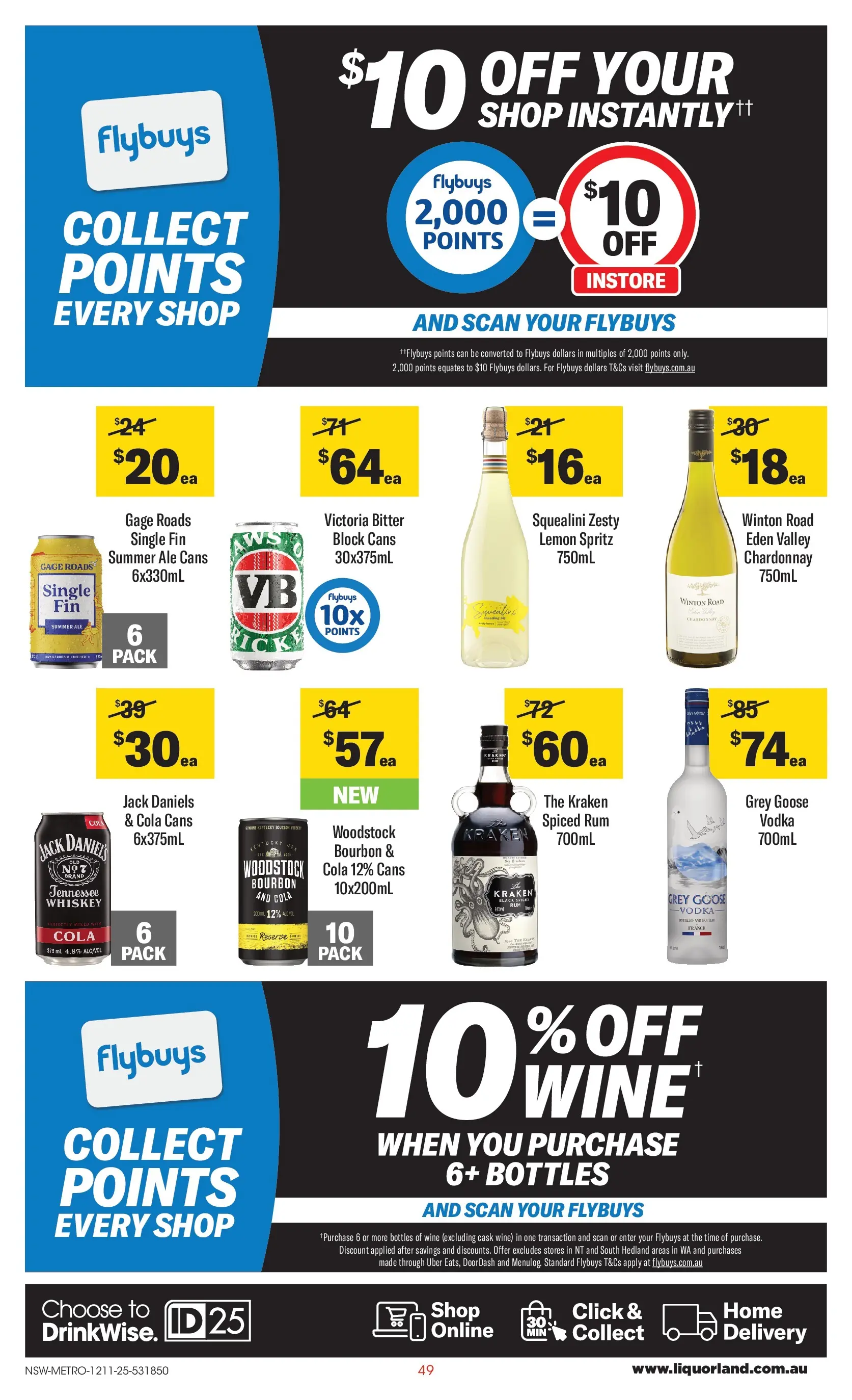 ﻿﻿Coles catalogue valid from 12/11/2025 > Online Australia | Page: 49 | Products: Wine, Whiskey, Rum, Lemon