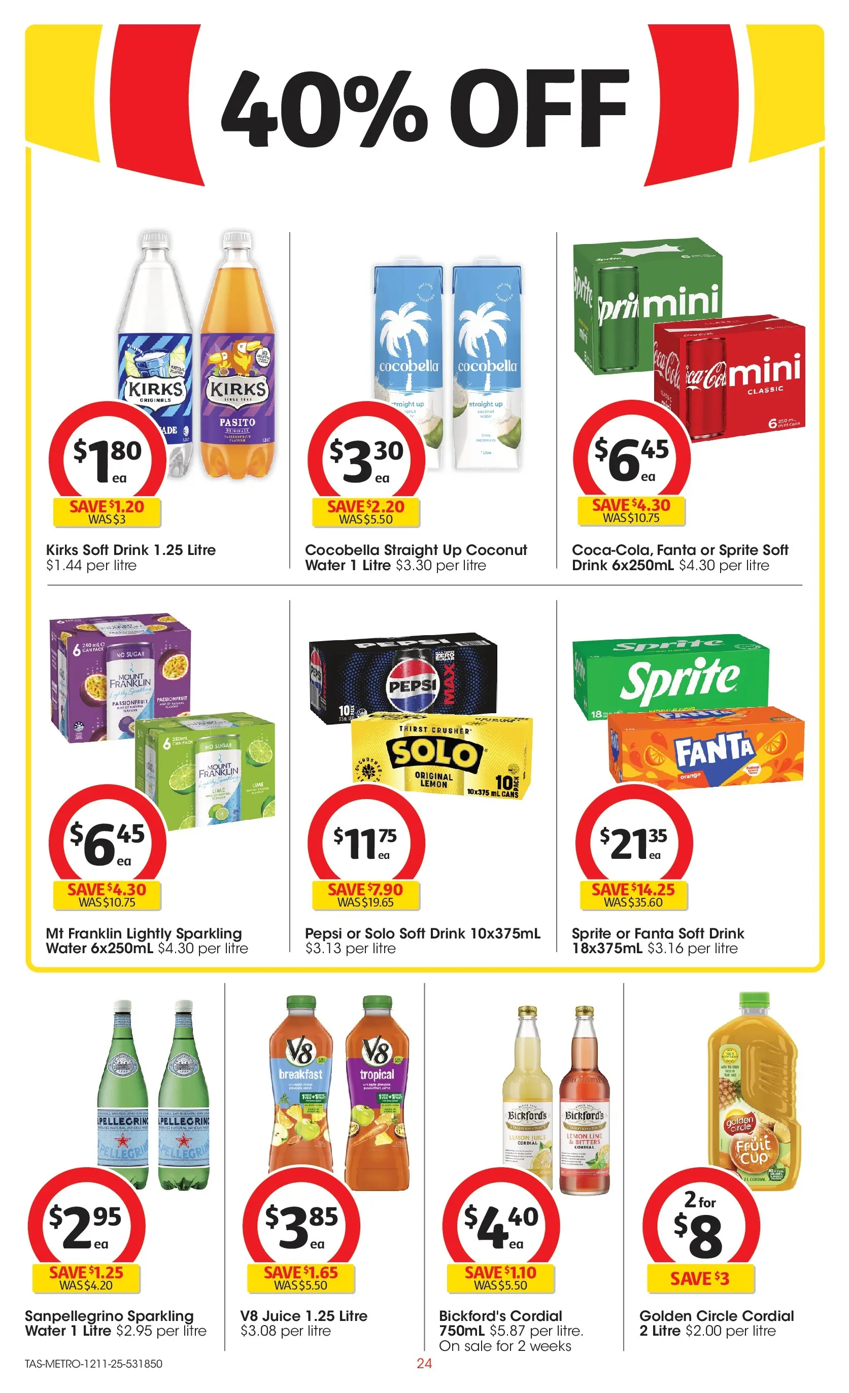 ﻿﻿Coles catalogue valid from 12/11/2025 > Online Australia | Page: 24 | Products: Pepsi, Passionfruit, Lemon, Lime