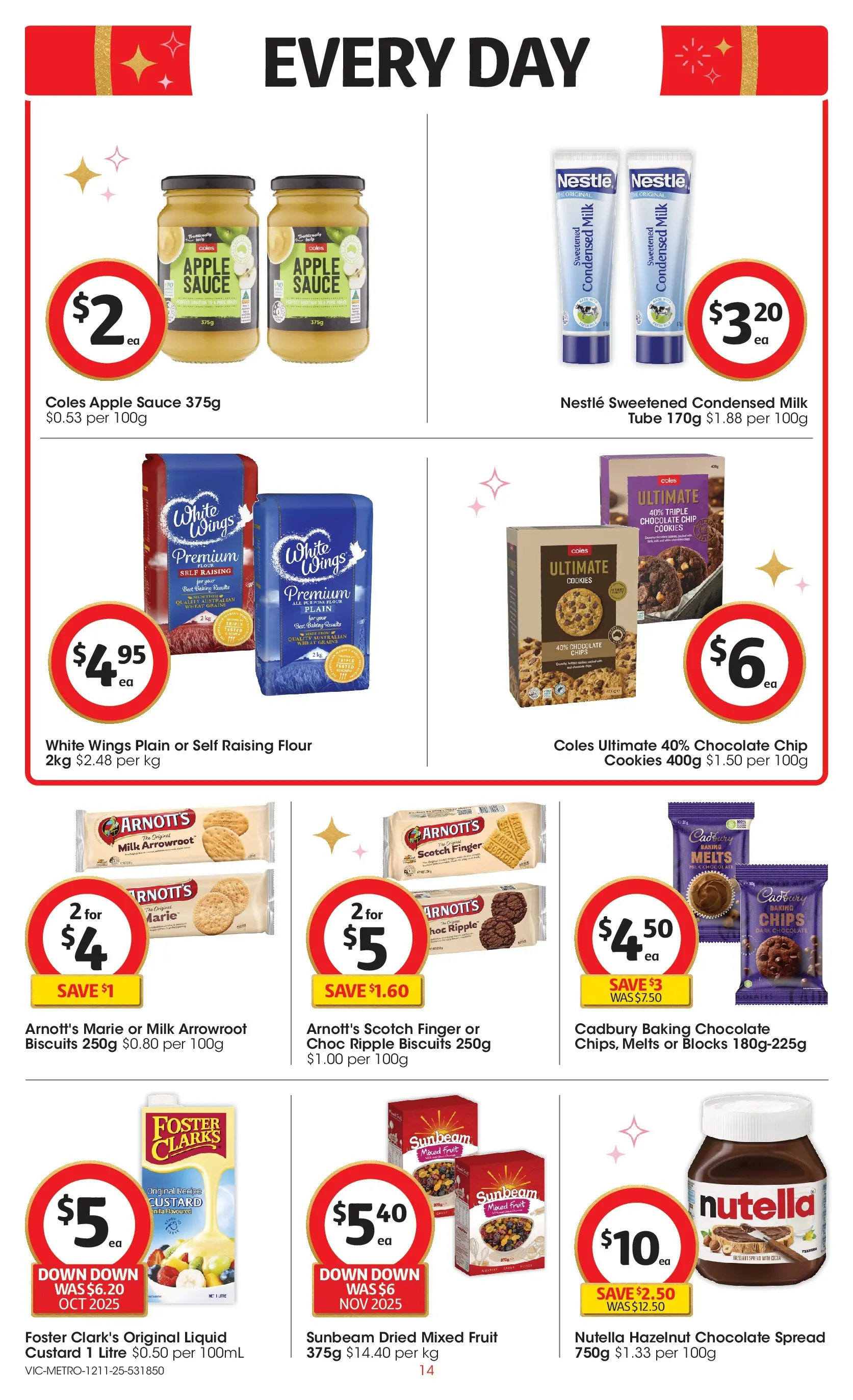 ﻿﻿Coles catalogue valid from 12/11/2025 > Online Australia | Page: 14 | Products: Chocolate, Nutella, Biscuits, Scotch