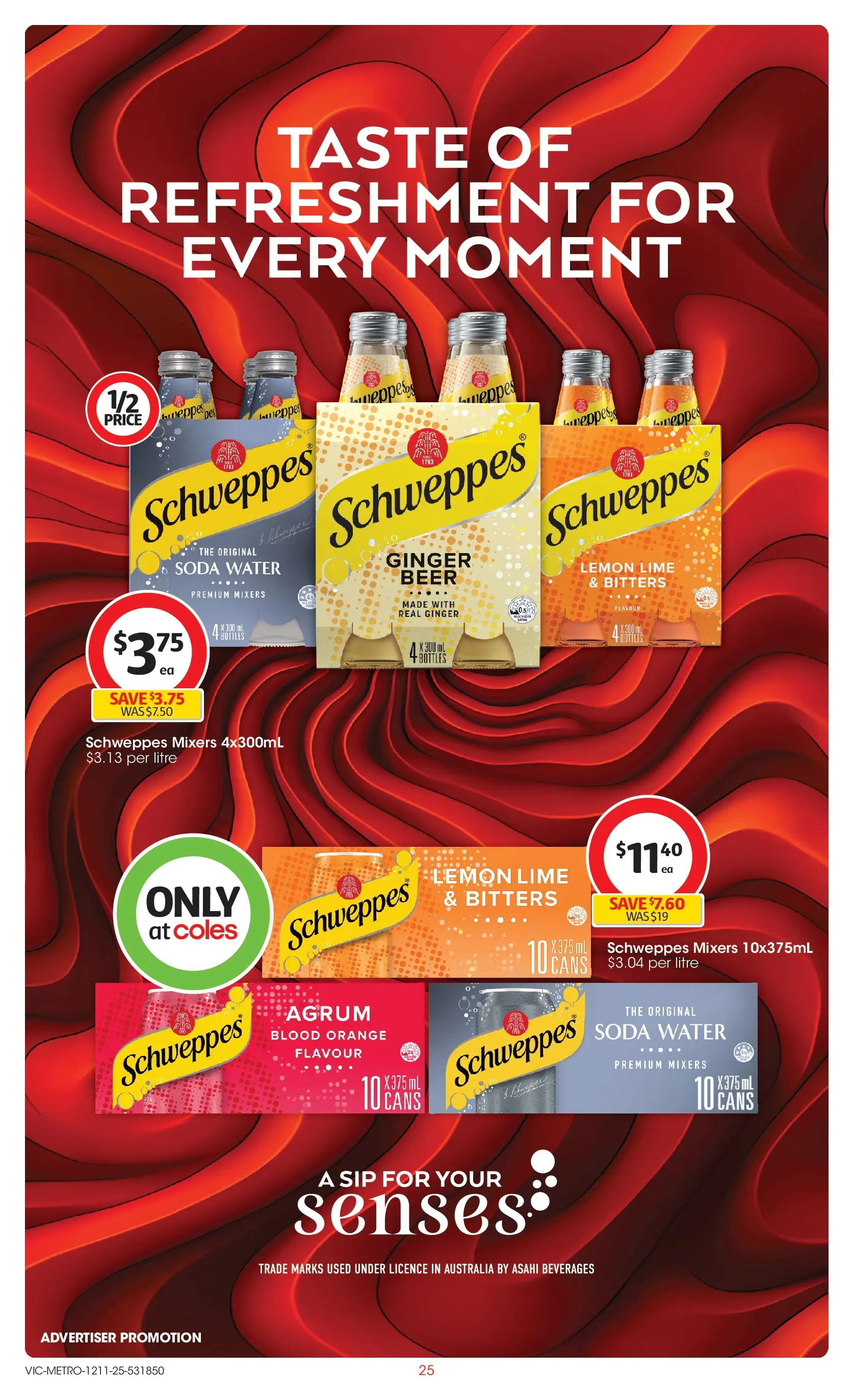 ﻿﻿Coles catalogue valid from 12/11/2025 > Online Australia | Page: 25 | Products: Ginger, Beer, Water, Lime