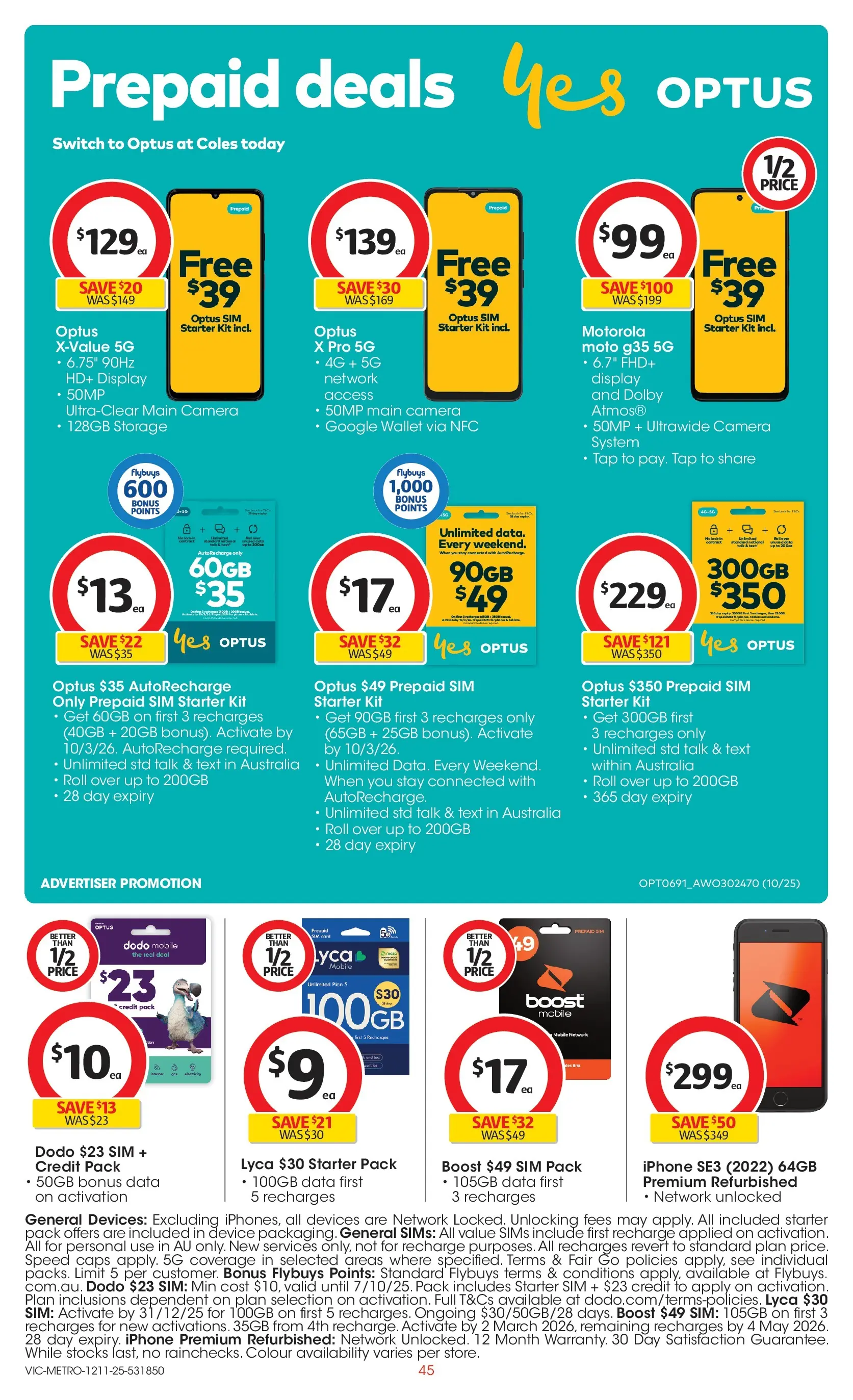 ﻿﻿Coles catalogue valid from 12/11/2025 > Online Australia | Page: 45 | Products: Wallet, Device, Camera, Mobile
