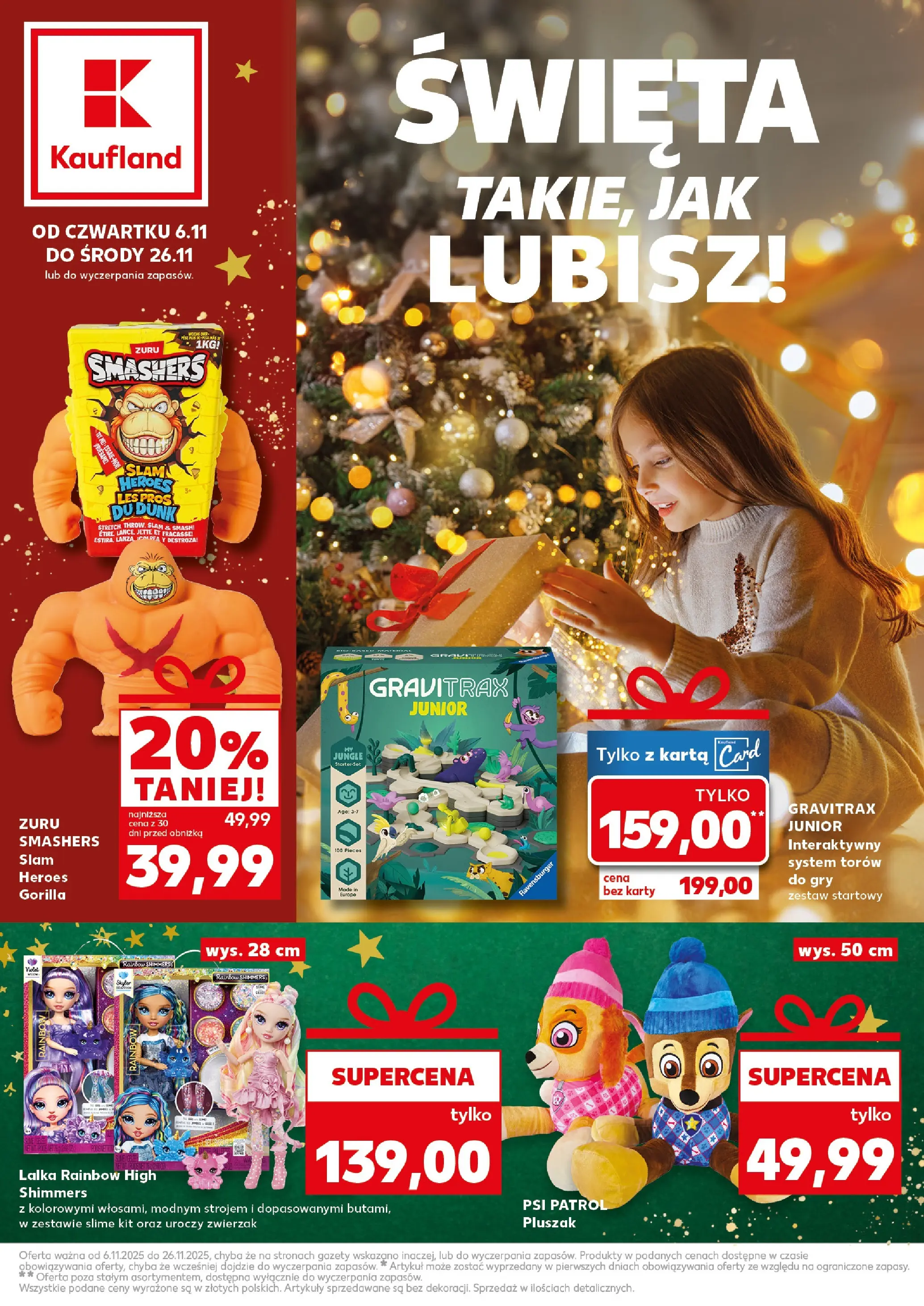 Kaufland gazetka - Zabawki od 06.11.2025 - od jutra PDF | Strona: 1 | Produkty: Karta, Lalka, Gry