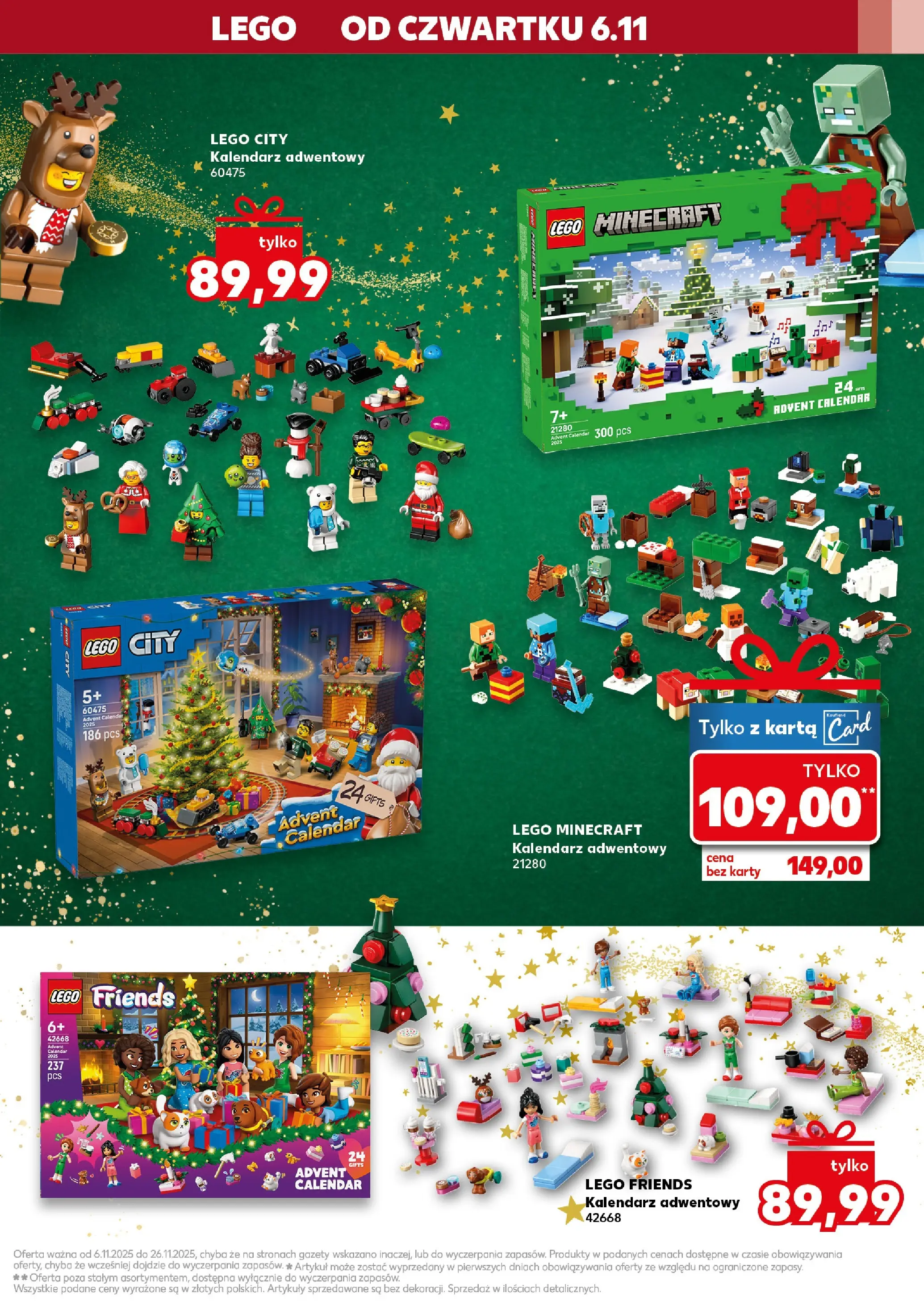 Kaufland gazetka - Zabawki od 06.11.2025 - od jutra PDF | Strona: 5 | Produkty: Karta, Kalendarz adwentowy, Kalendarz, Lego