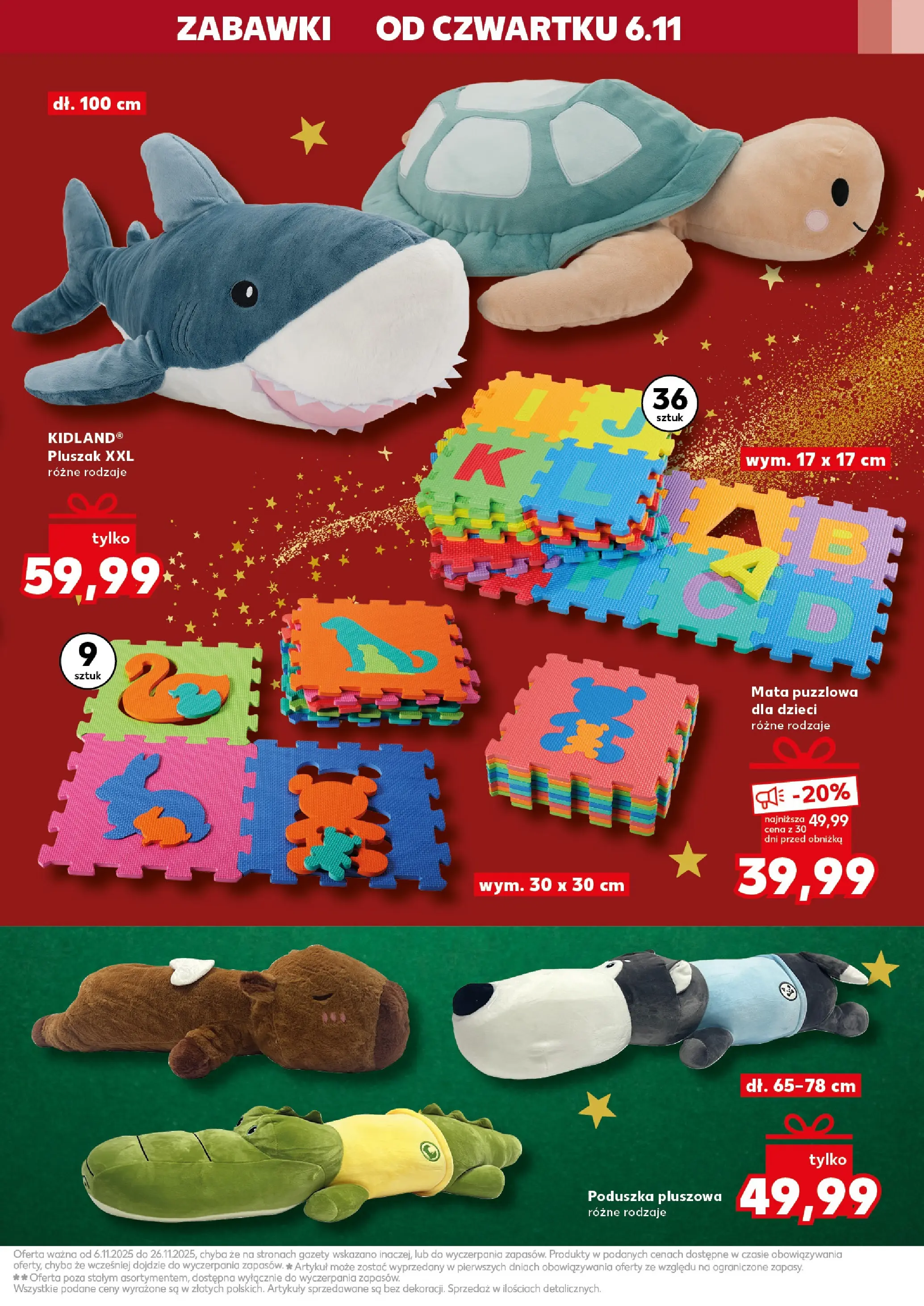 Kaufland gazetka - Zabawki od 06.11.2025 - od jutra PDF | Strona: 11 | Produkty: Poduszka