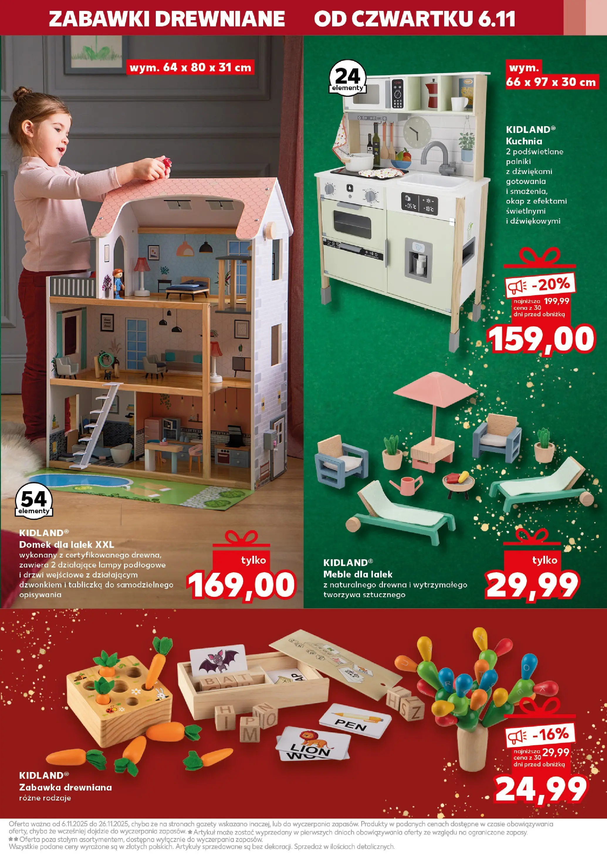 Kaufland gazetka - Zabawki od 06.11.2025 - od jutra PDF | Strona: 13 | Produkty: Domek dla lalek, Okap