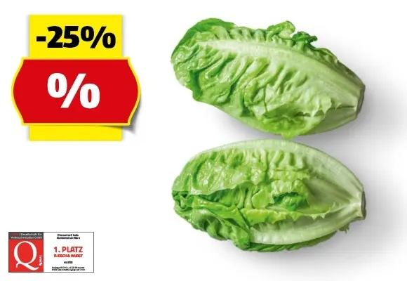 HOFER MARKTPLATZ Bio-Salatherzen, 2 Stk.