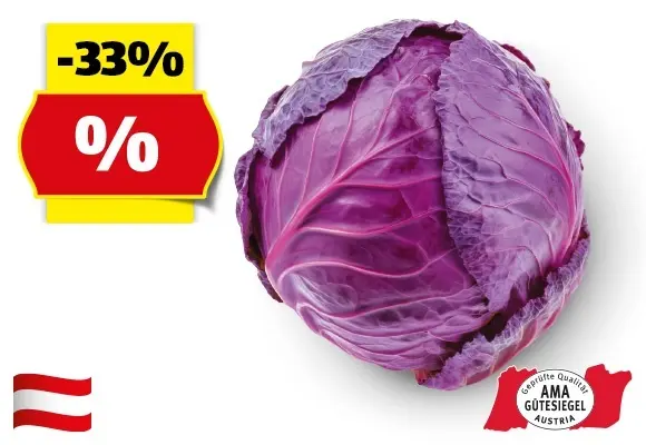 HOFER MARKTPLATZ Rotkraut aus Österreich