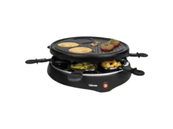 TriStar Raclette Grill für 6 Personen Rund Schwarz RA-2998 (in Schwarz, Personen, 800 Watt)