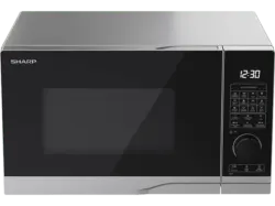 Sharp PC254AES-DE Mikrowelle (900 Watt, Freistehend, 25 l, Silber)