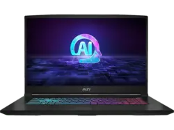 MSI Katana A17 AI B8VF-878 Gaming Notebook 17,3 Zoll, Full-HD, AMD Ryzen 7 8845HS Prozessor, 16 GB RAM, Windows 11, GeForce RTX™ 4060, Schwarz