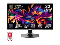 MSI MPG 322URXDE 31,5 Zoll Gaming Monitor, UHD 4K, 0,03 ms Reaktionszeit, 240 Hz, Schwarz