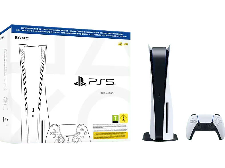 Sony PlayStation®5-Konsole 825 GB (generalüberholt und zertifiziert)* Modellgruppe CFI-1000 C; PlayStation 5----Spielekonsole
