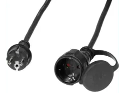 Vivanco 61148 Outdoor Schuko-Verlängerungskabel, 25m; Outdoor Verlängerungskabel